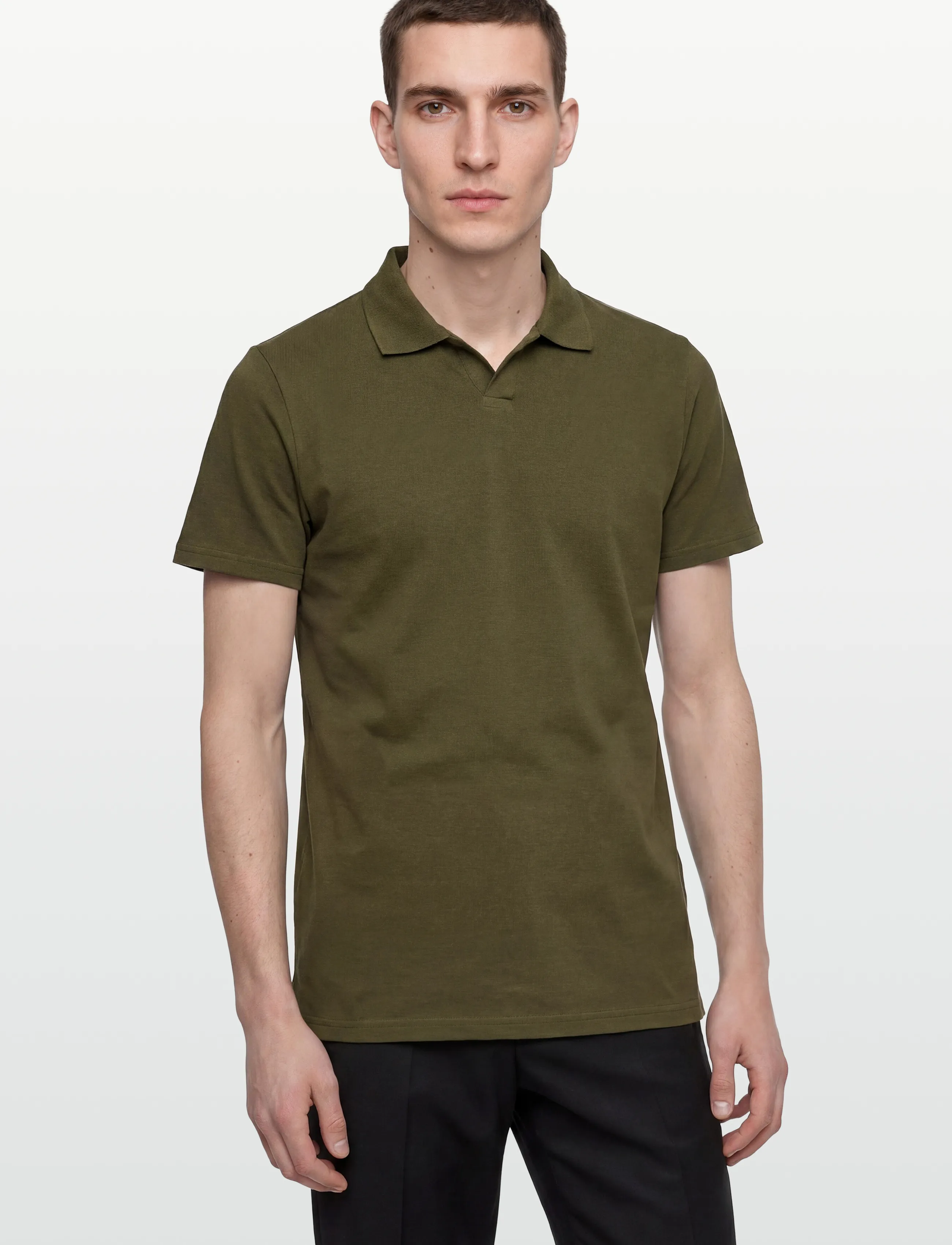 Stretch Cotton Polo T-Shirt 2