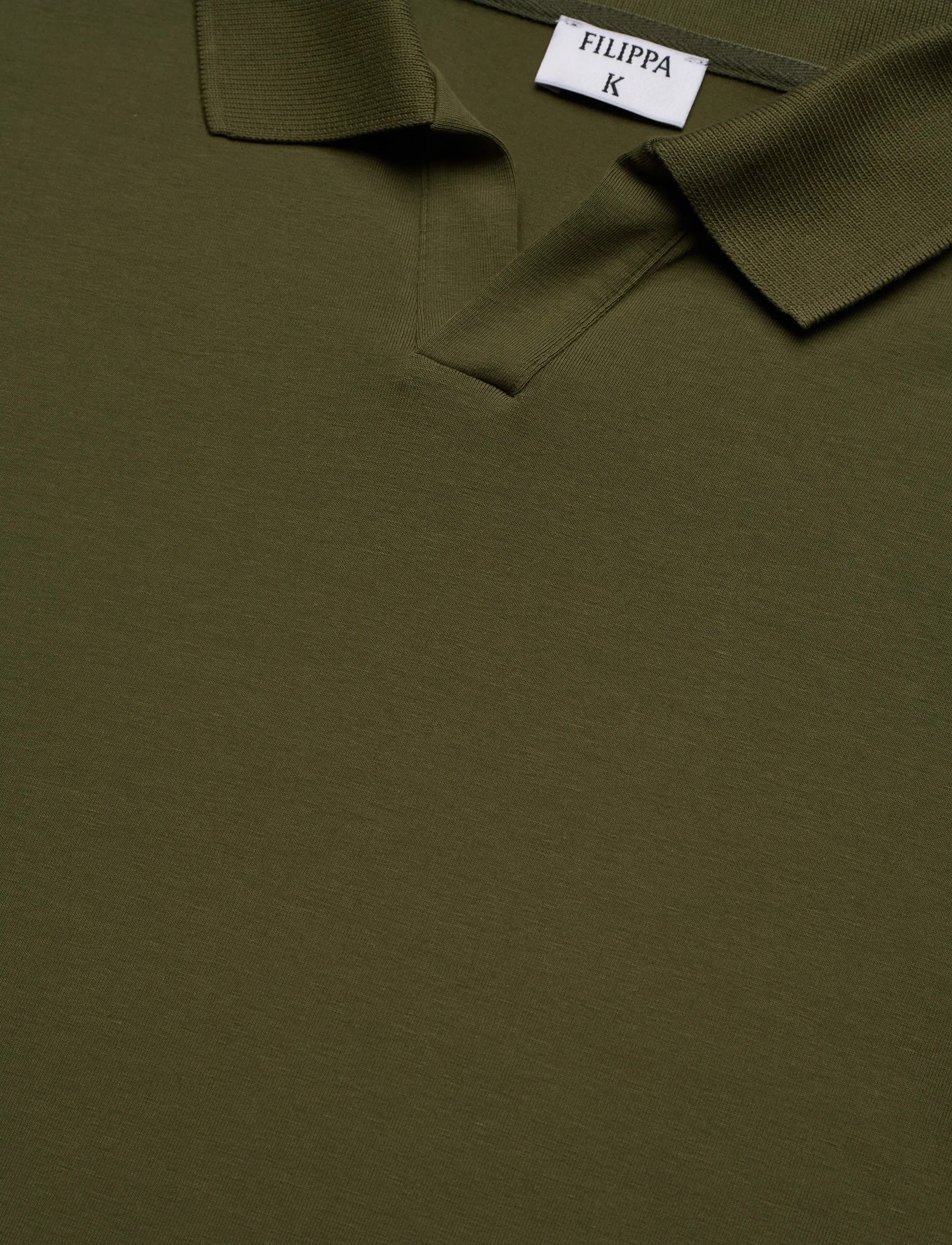 Filippa K - Stretch Cotton Polo T-Shirt - kortærmede poloer - laurel green - 5