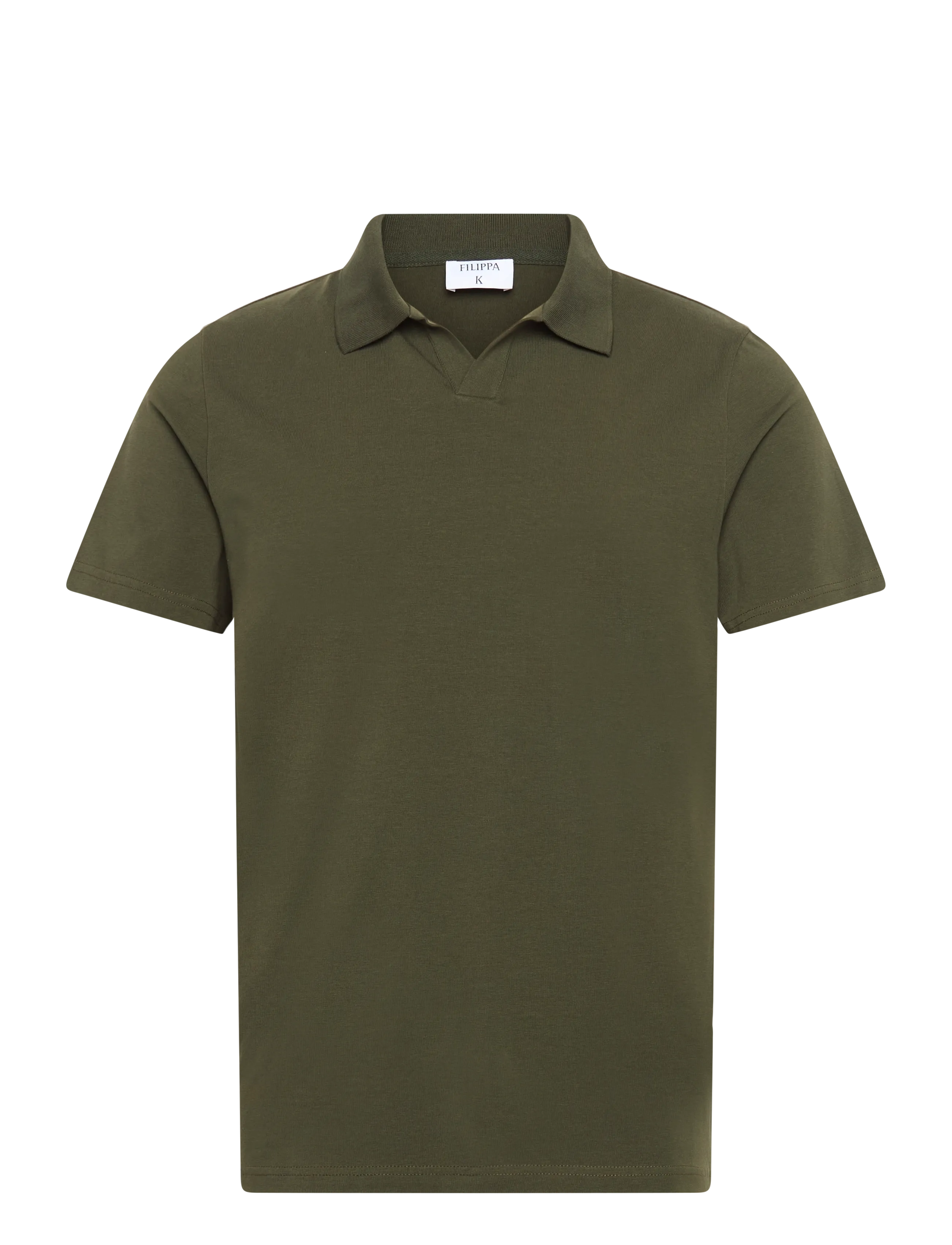 Filippa K Stretch Cotton Polo T-Shirt - Poloshirts - MIDNIGHT OLIVE / khaki/green