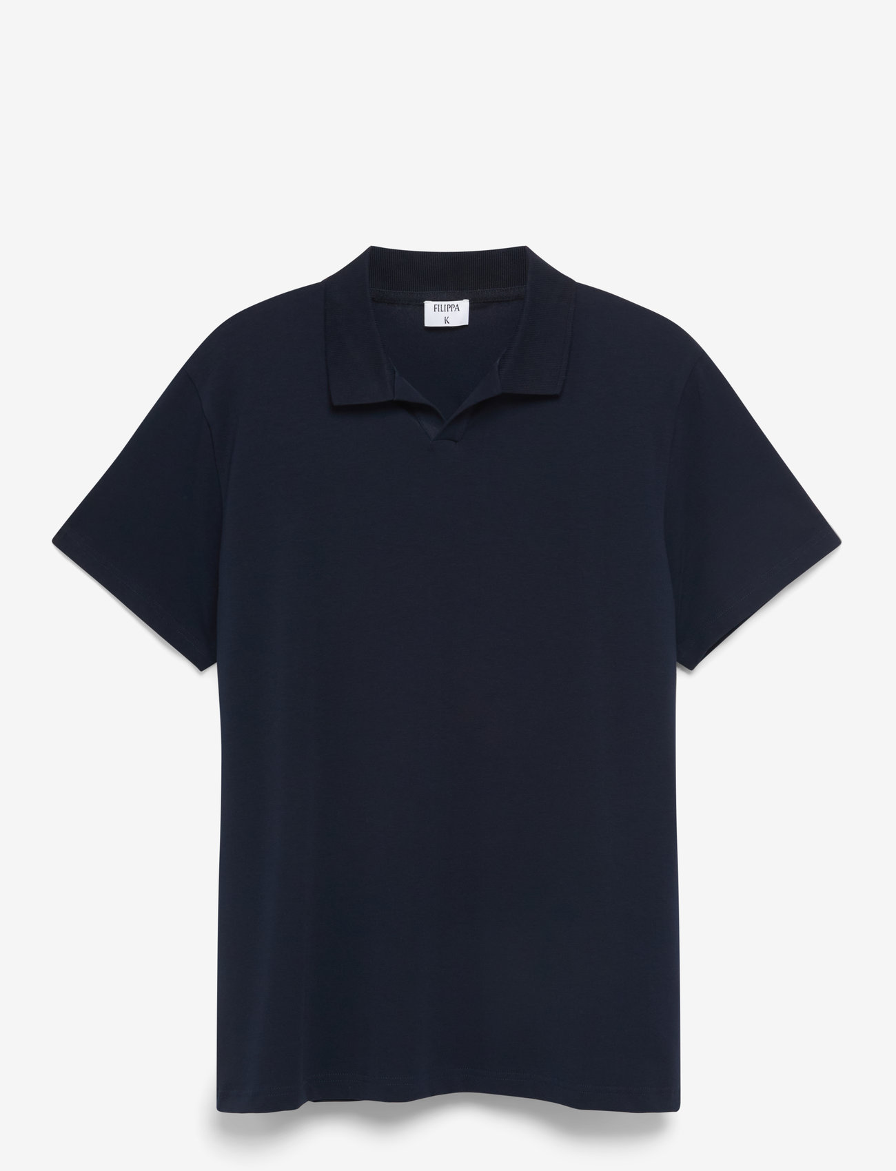 Filippa K - Stretch Cotton Polo T-Shirt - kortærmede poloer - navy - 1