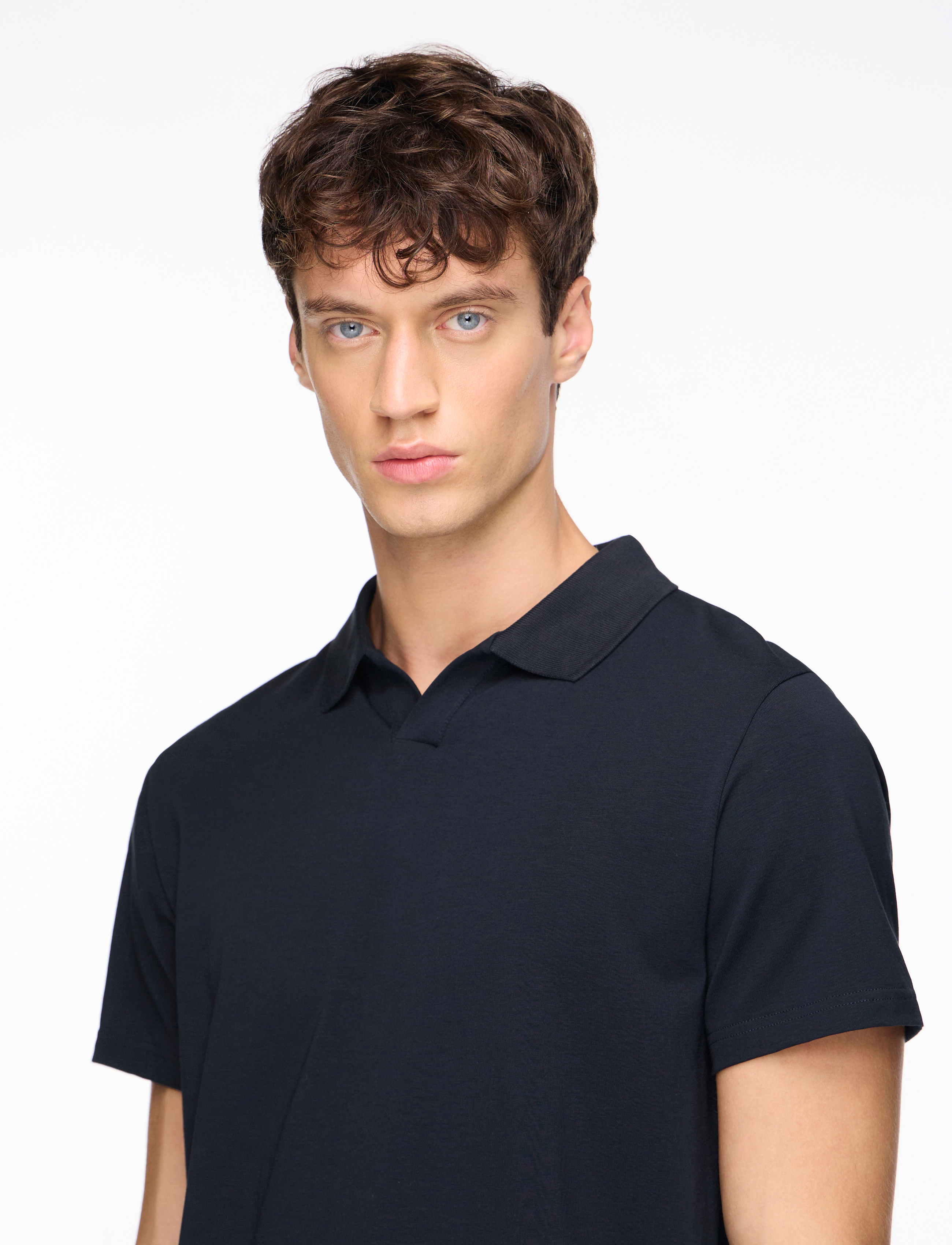 Stretch Cotton Polo T-Shirt 7