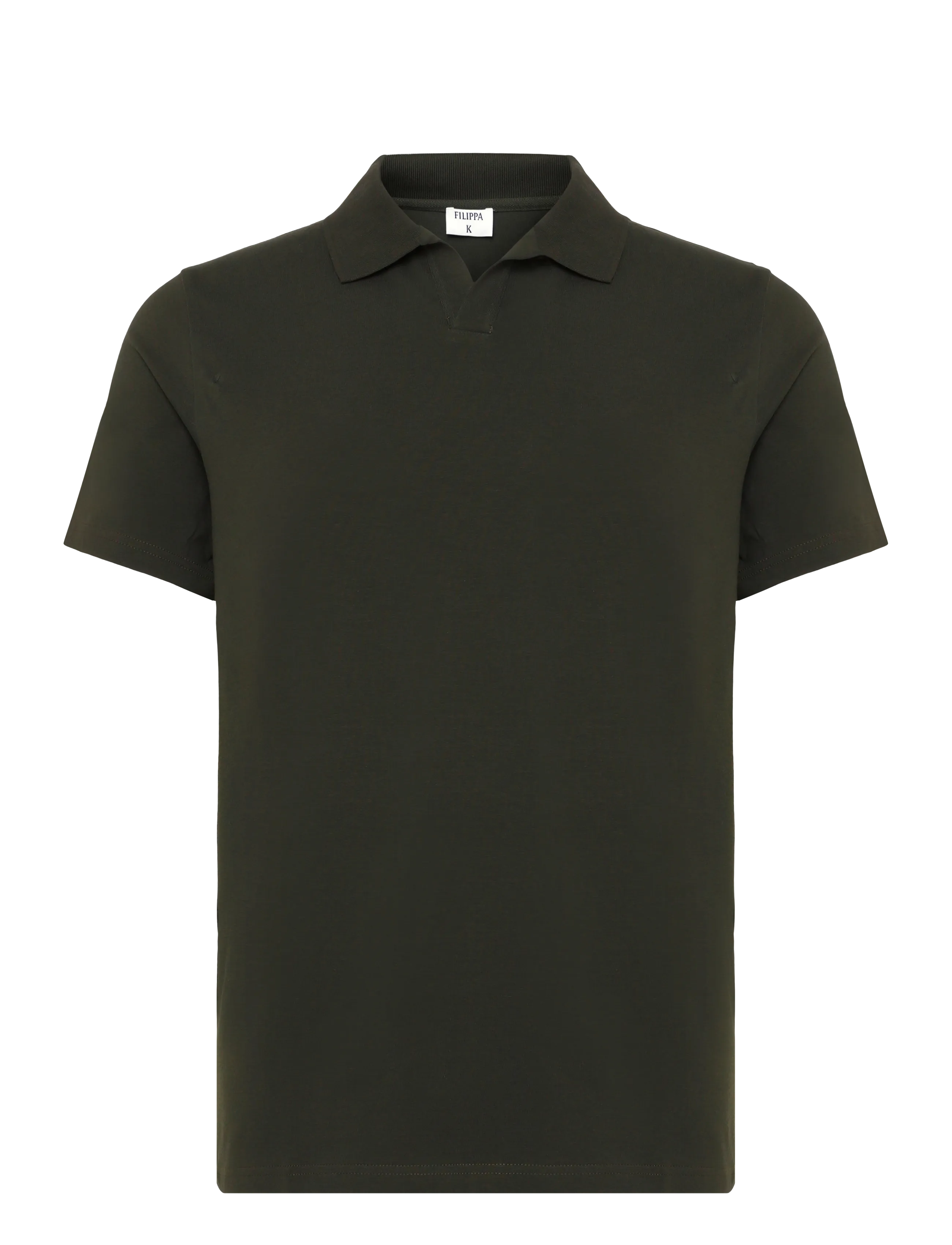 Filippa K Stretch Cotton Polo T-Shirt - Kortärmade pikéer - NIGHT GREEN / green