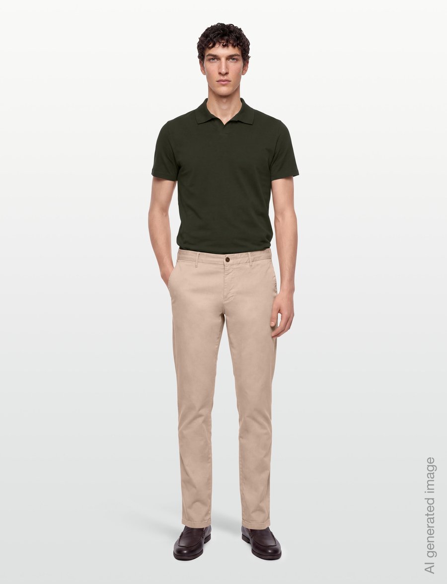 Filippa K - Stretch Cotton Polo T-Shirt - kortärmade pikéer - night green - 0