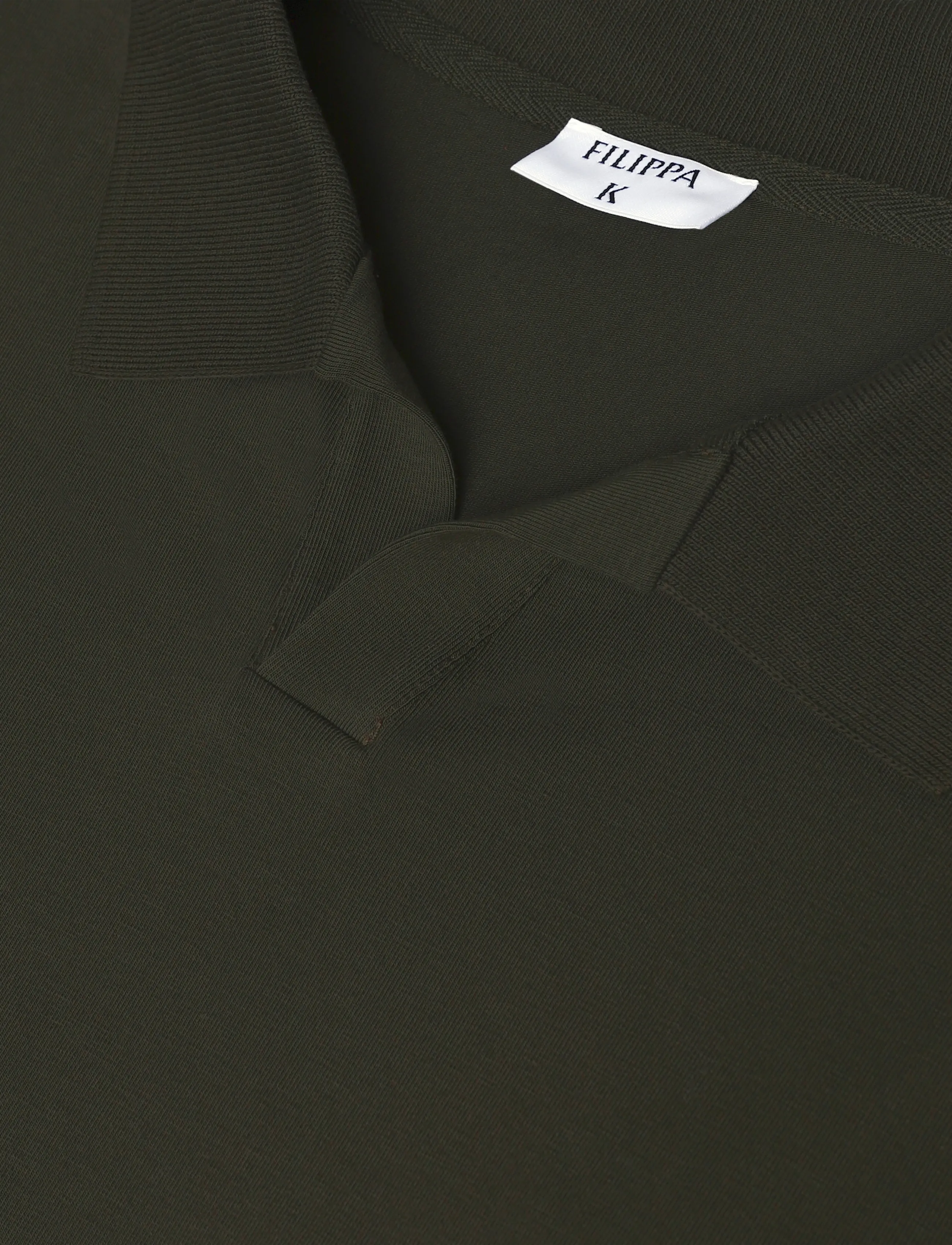 Filippa K - Stretch Cotton Polo T-Shirt - kortärmade pikéer - night green - 2