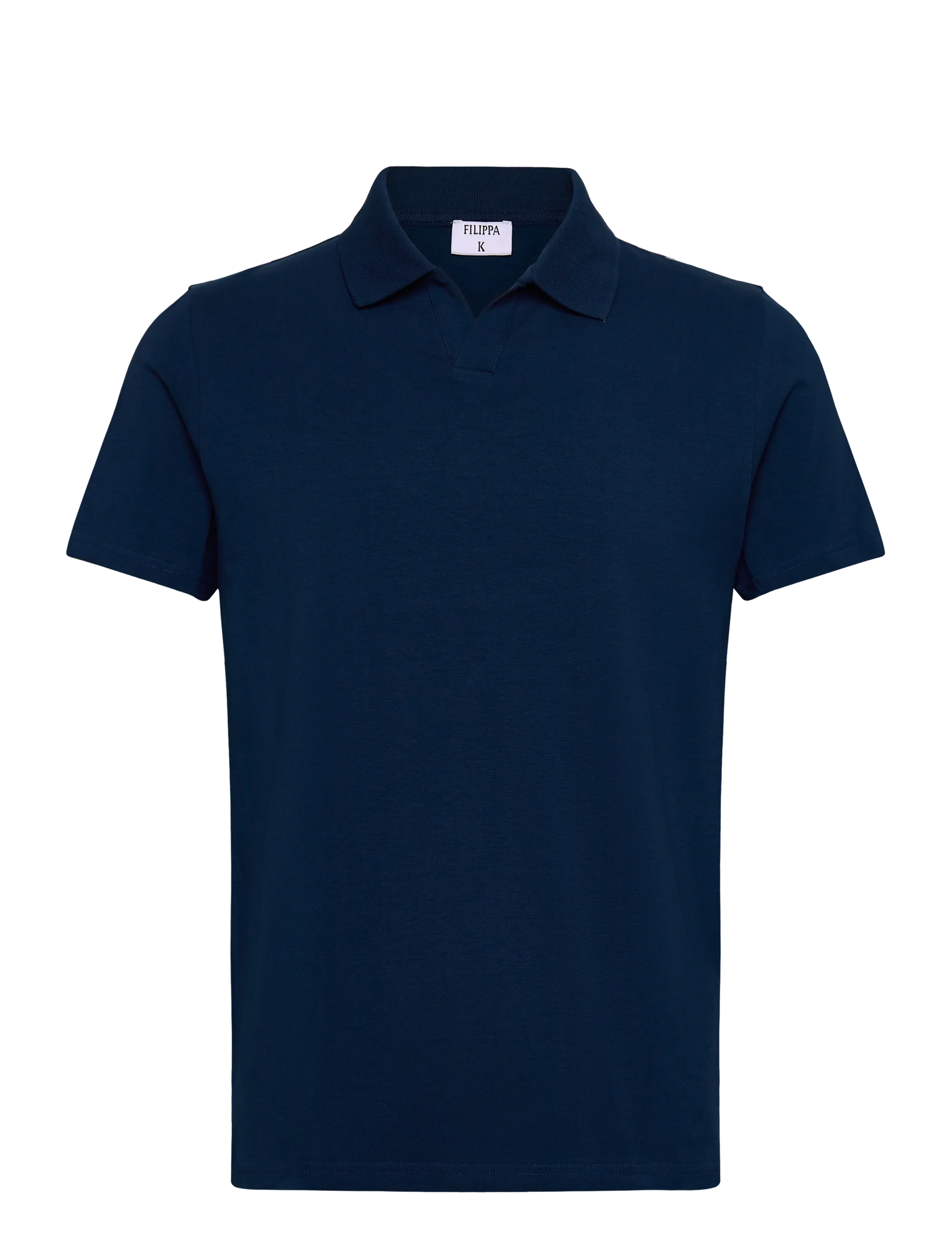 Filippa K Stretch Cotton Polo T-Shirt - Poloshirts - NIGHT TEAL / navy