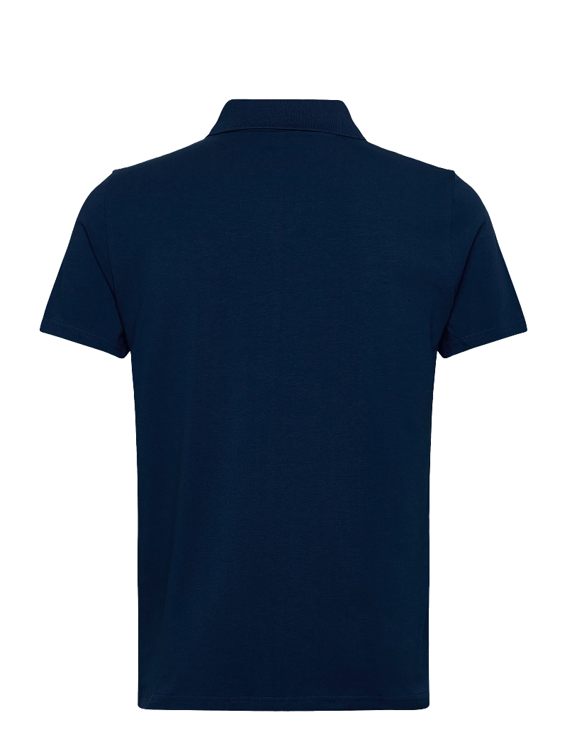 Filippa K - Stretch Cotton Polo T-Shirt - kortærmede poloer - night teal - 1