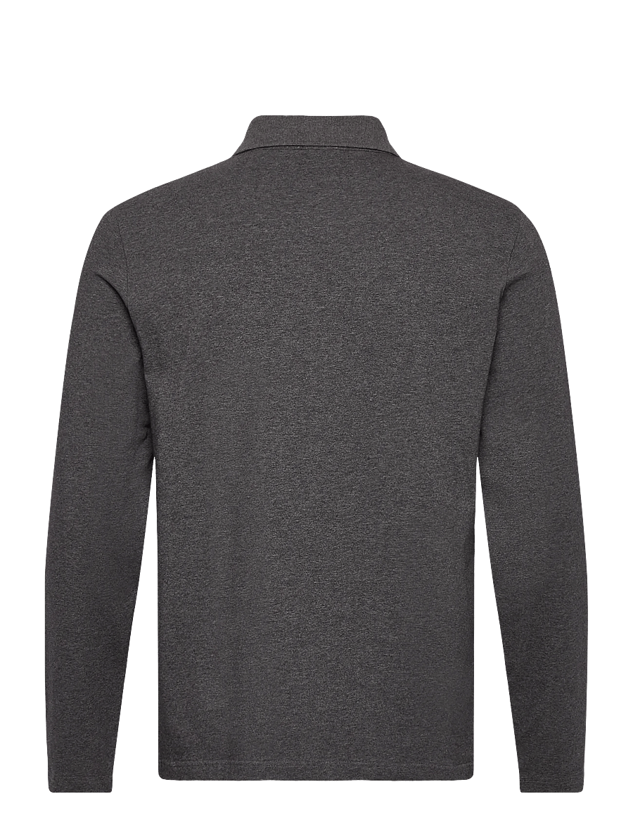 Filippa K - Luke Stretch Polo Shirt - polo marškinėliai ilgomis rankovėmis - anthracite melange - 1