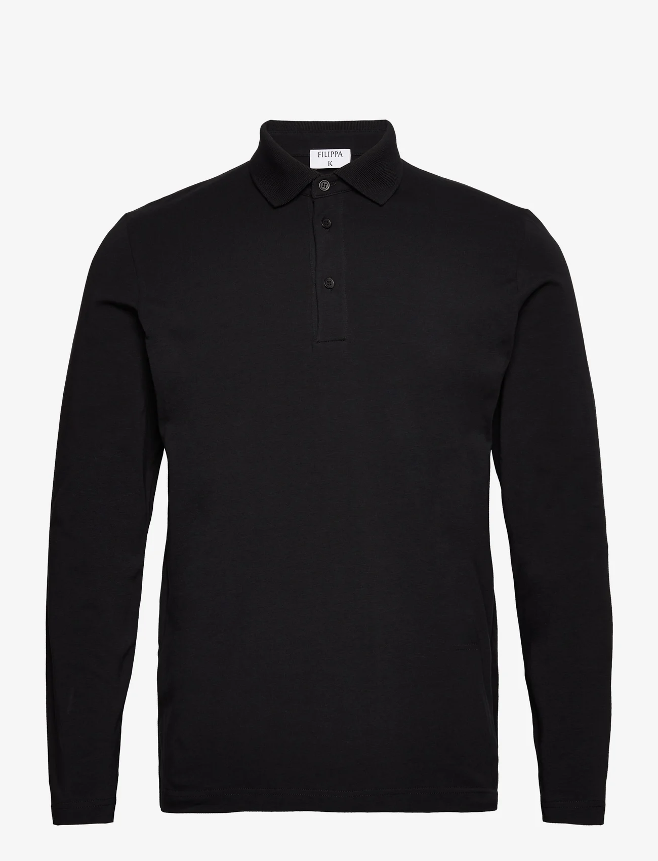 Filippa K - Luke Stretch Polo Shirt - basic skjortor - black - 0