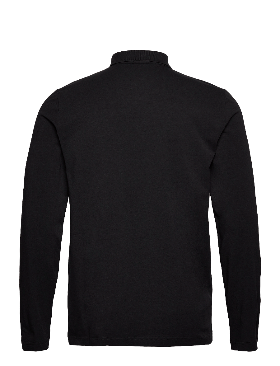 Filippa K - Luke Stretch Polo Shirt - langärmelig - black - 1
