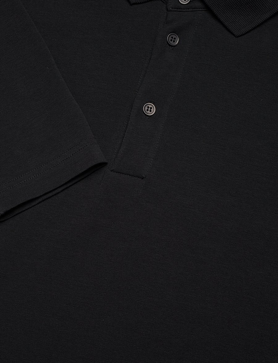 Filippa K - Luke Stretch Polo Shirt - langärmelig - black - 2