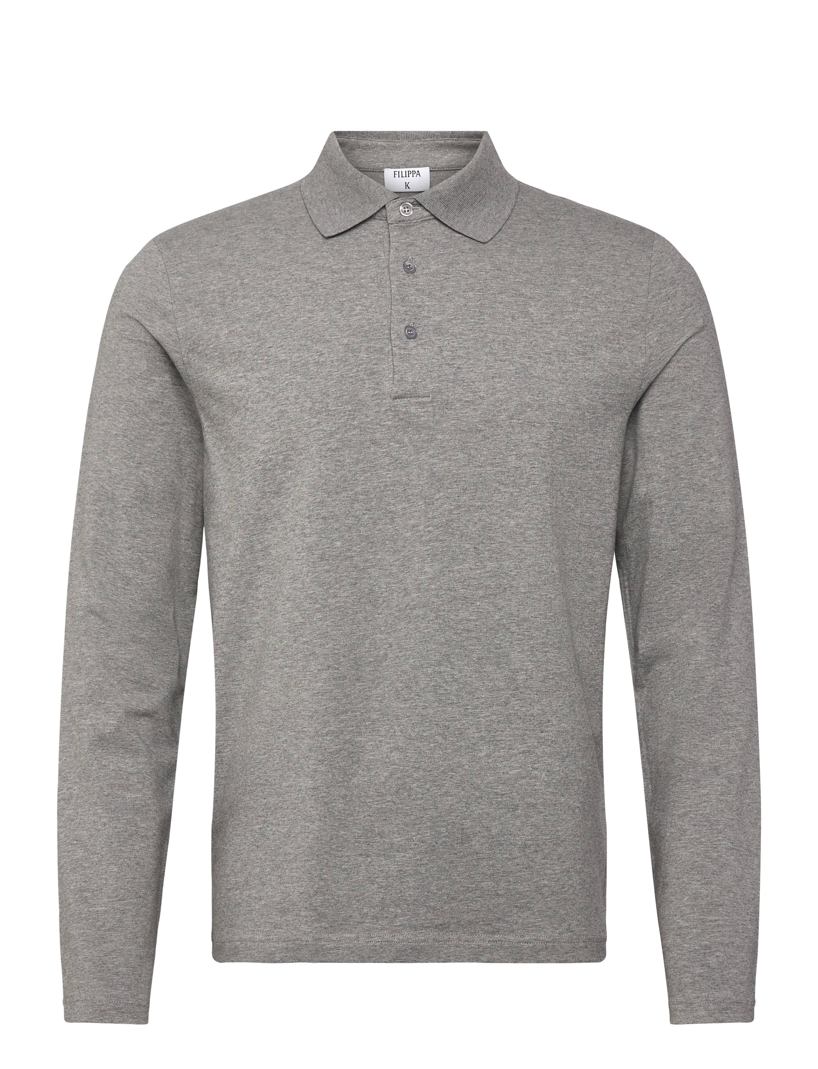 Filippa K Luke Stretch Polo Shirt - Pikéer - MID GREY MELANGE / grey