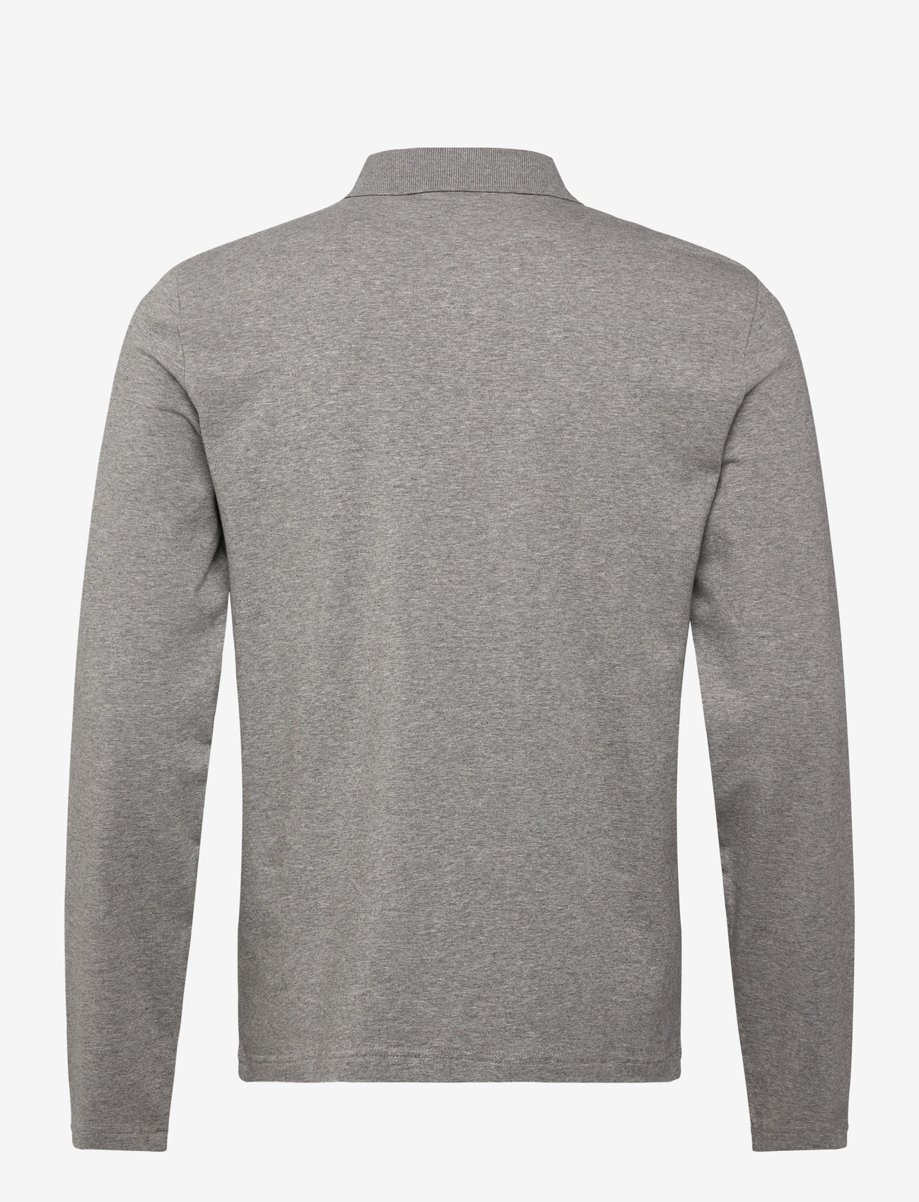 Filippa K - Luke Stretch Polo Shirt - langärmelig - mid grey melange - 1