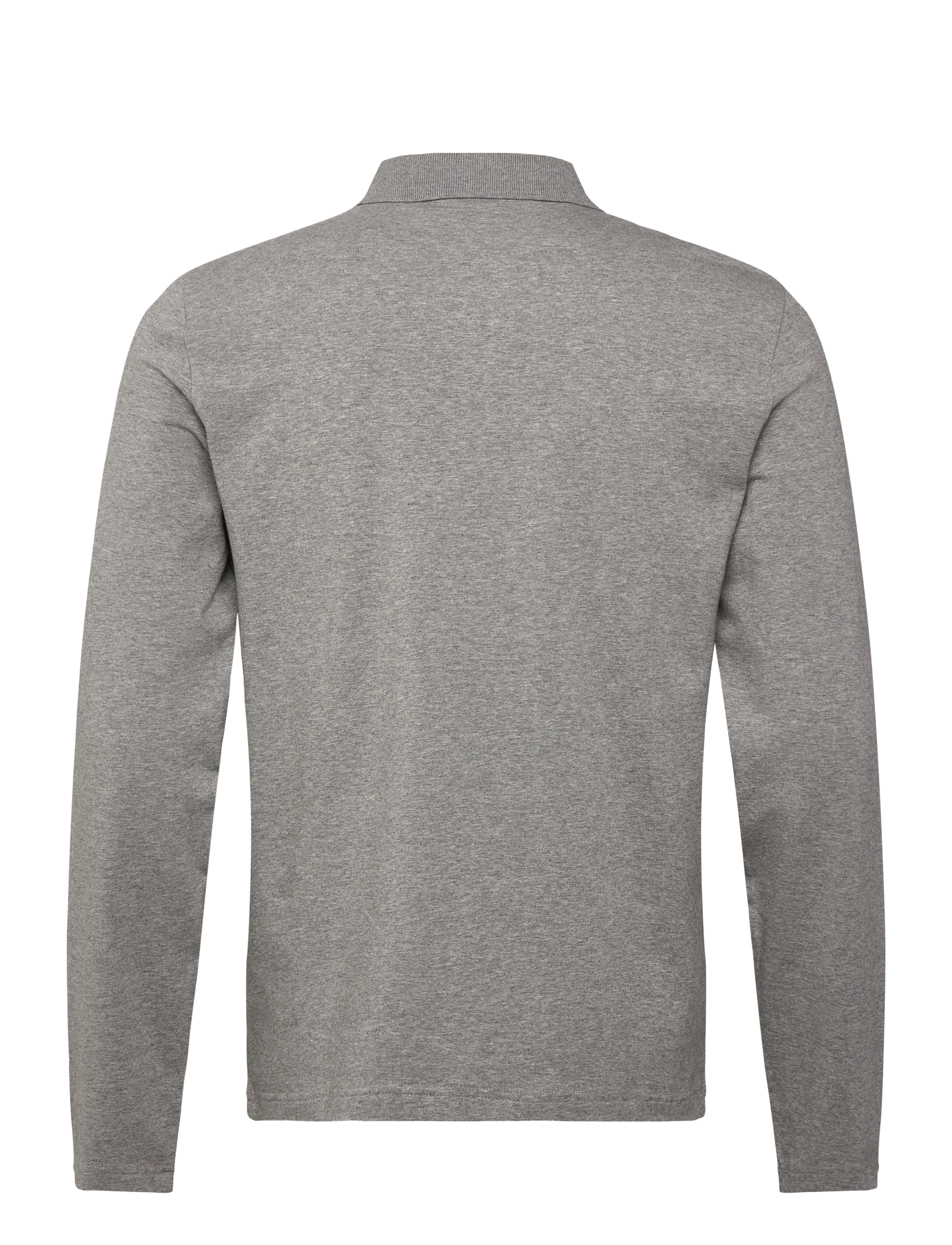 Filippa K - Luke Stretch Polo Shirt - langärmelig - mid grey melange - 1