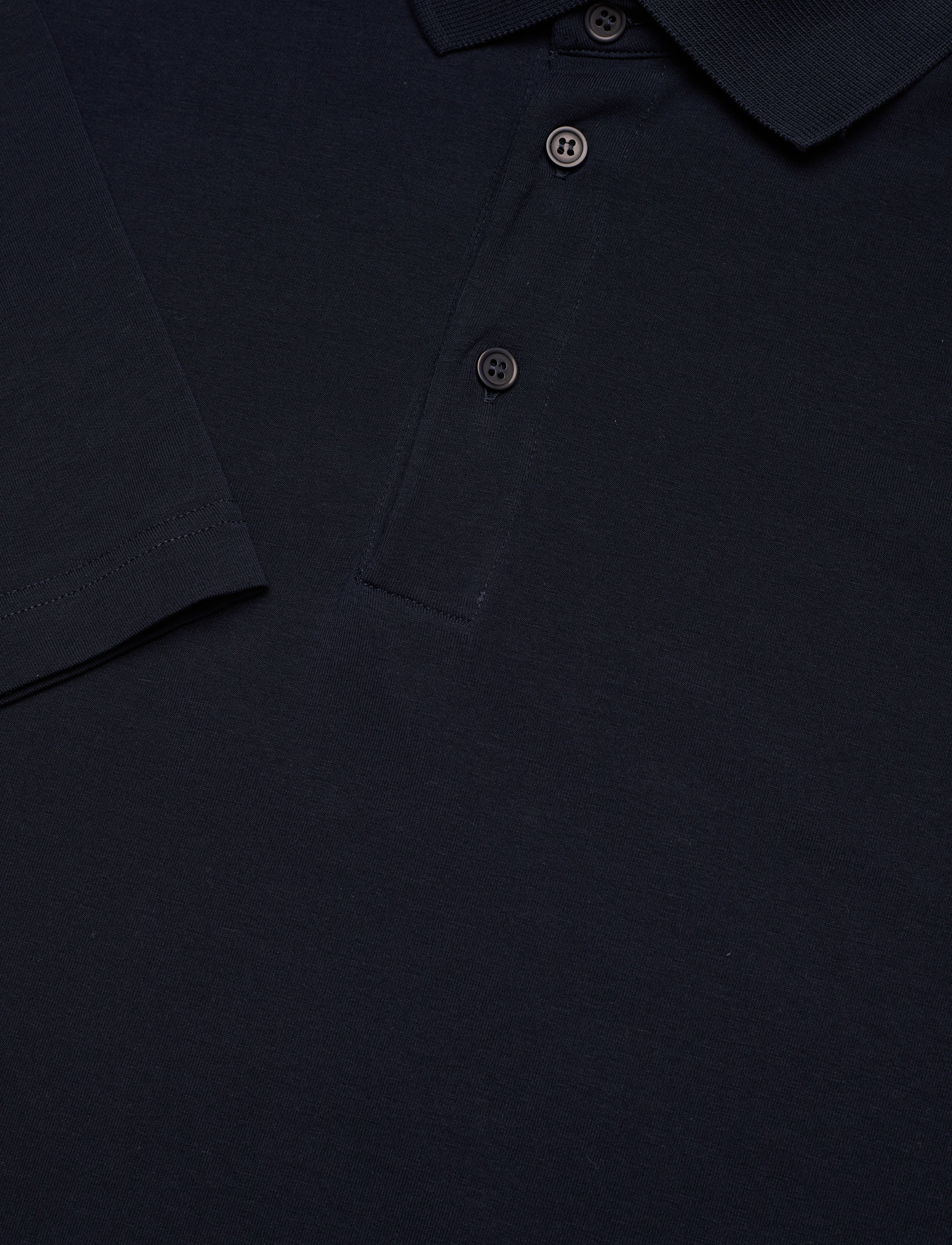 Filippa K - Luke Stretch Polo Shirt - polos à manches longues - navy - 2