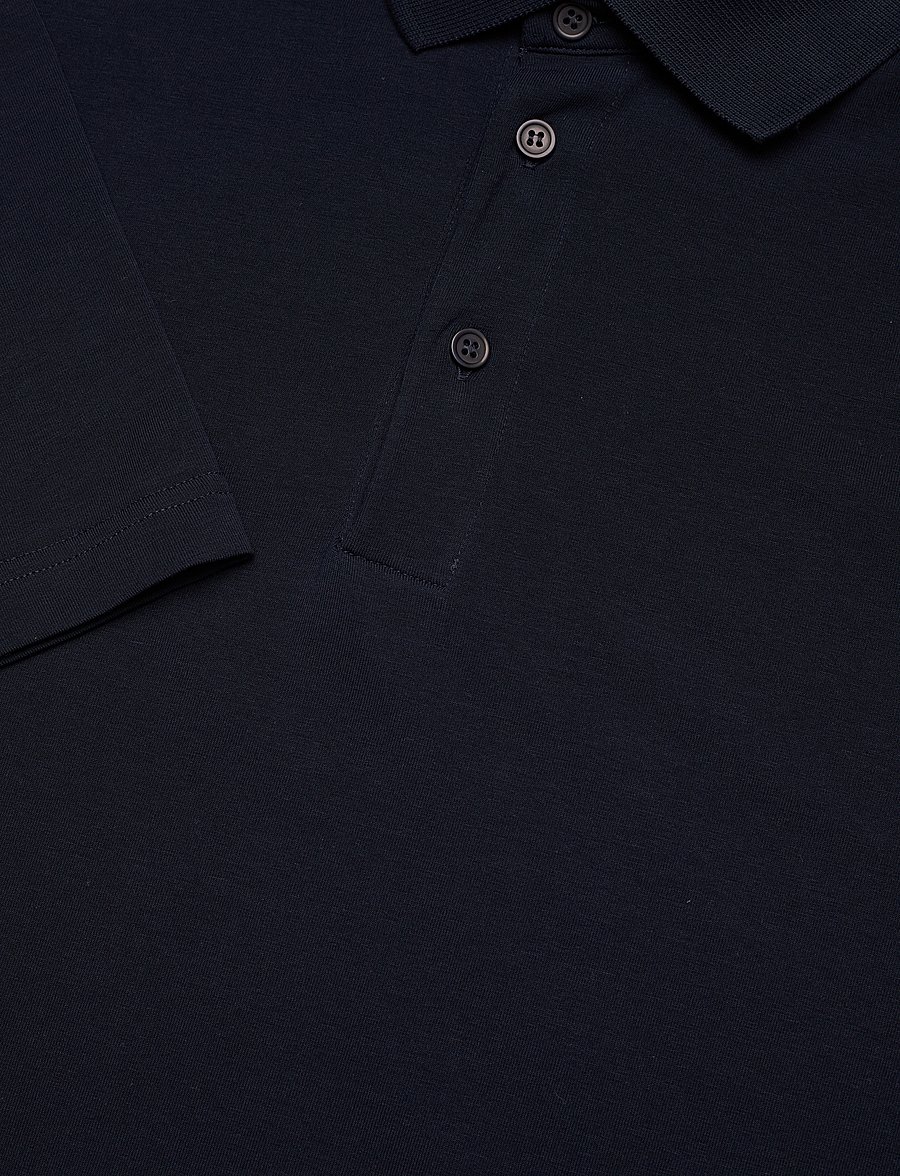 Filippa K - Luke Stretch Polo Shirt - polos à manches longues - navy - 2