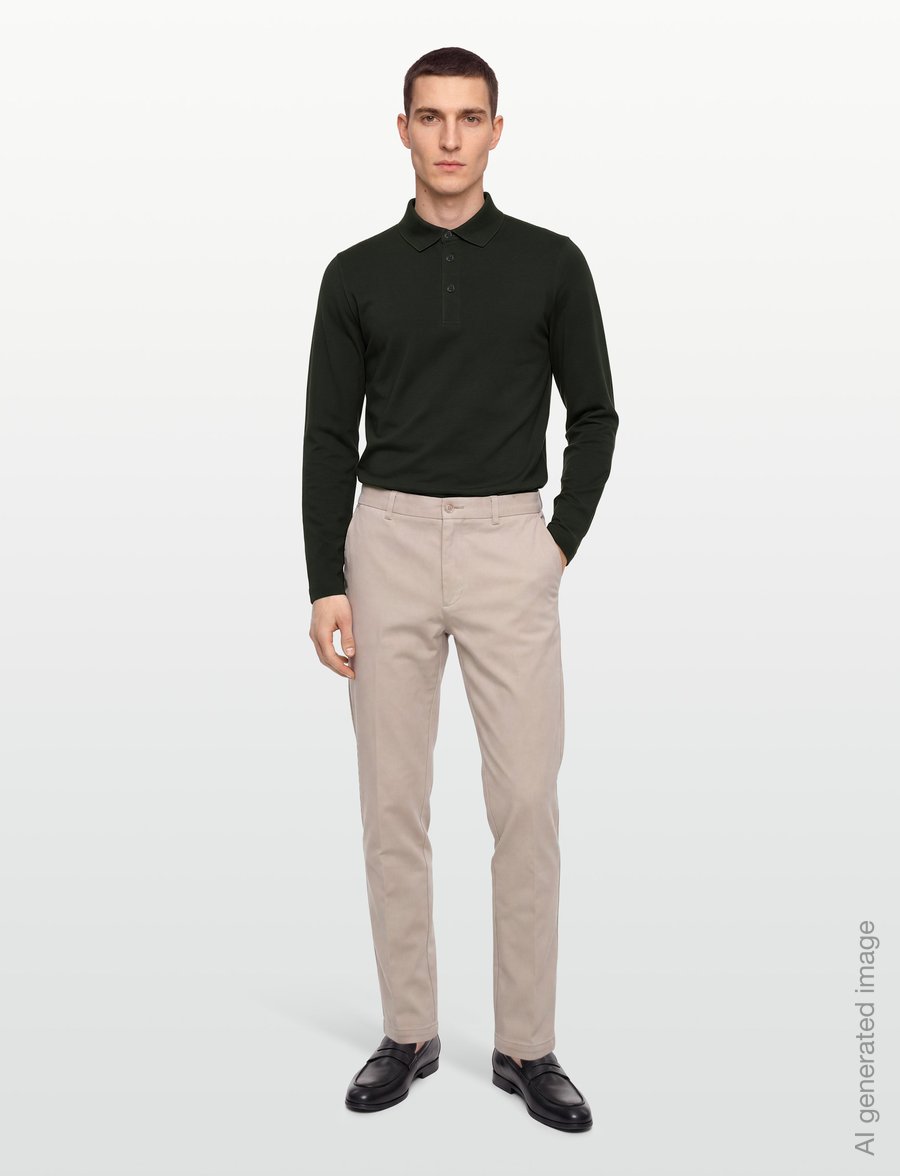 Filippa K - Luke Stretch Polo Shirt - polo shirts - night green - 0
