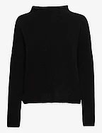 Mika Yak Funnelneck Sweater - BLACK