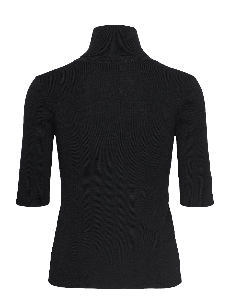 Filippa K - Merino Elbow Sleeve Top - golfy - black - 1