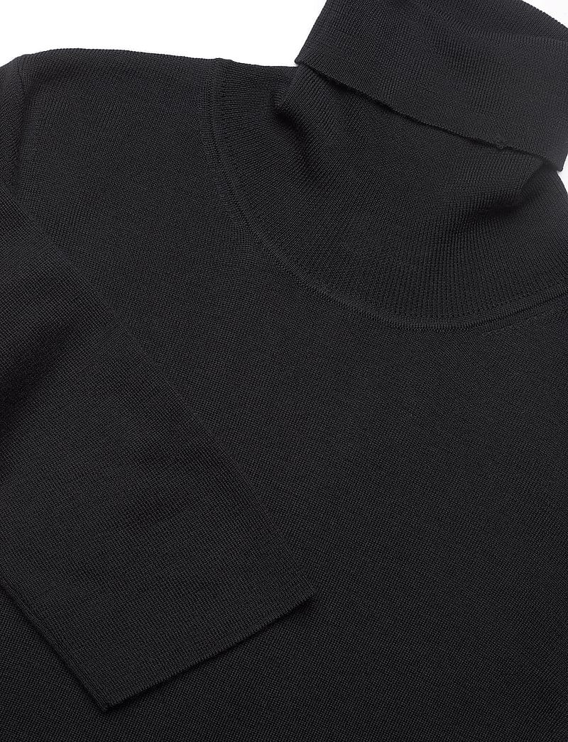 Filippa K - Merino Elbow Sleeve Top - polotröjor - black - 2