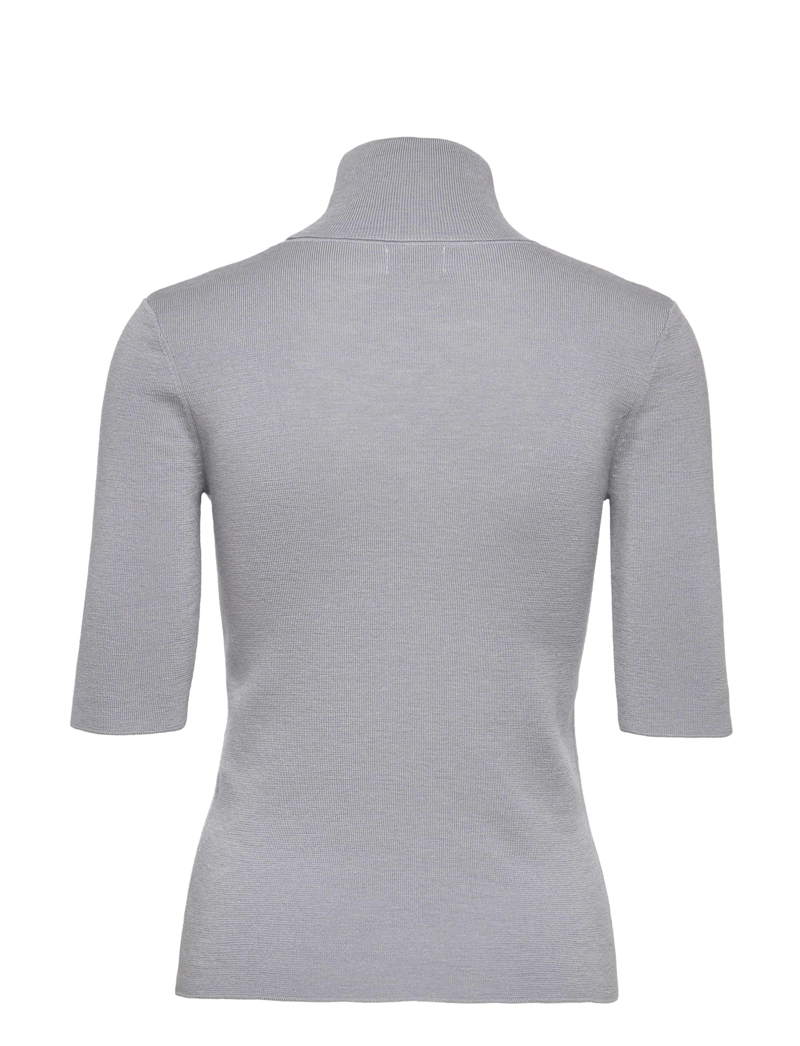 Filippa K - Merino Elbow Sleeve Top - fog blue - 1