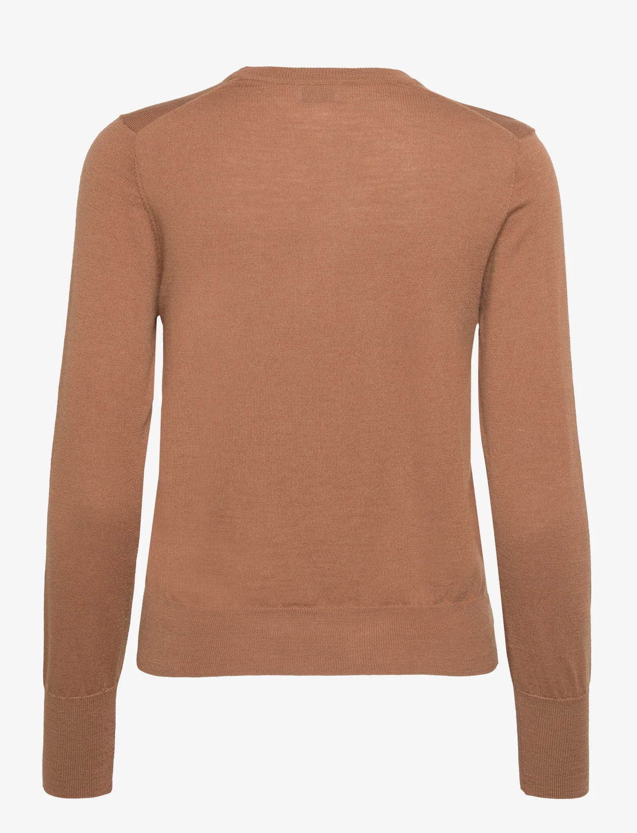 Filippa K - Merino R-neck Sweater - neulepuserot - camel - 1