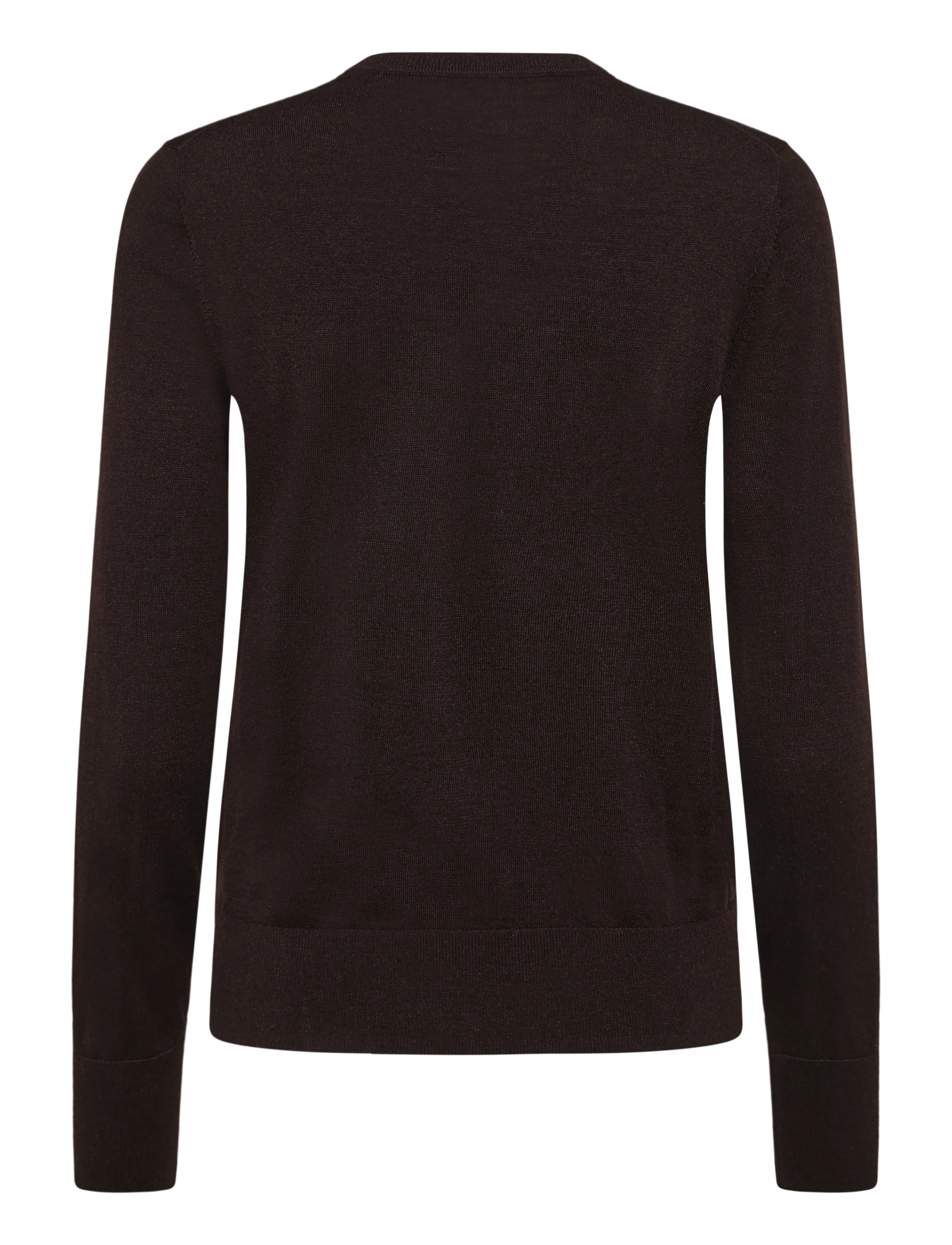 Filippa K - Merino Short Cardigan - koftor - dark chocolate - 1