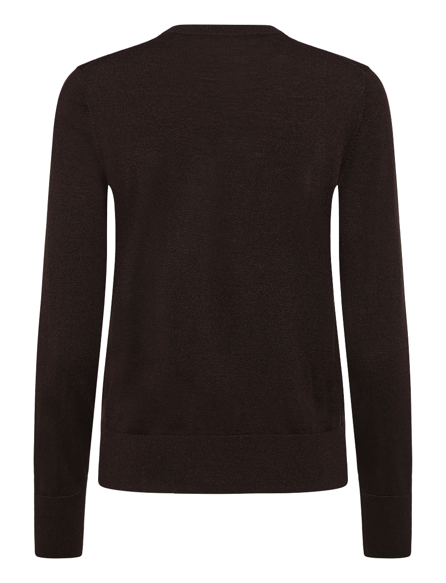 Filippa K - Merino Short Cardigan - koftor - dark chocolate - 1