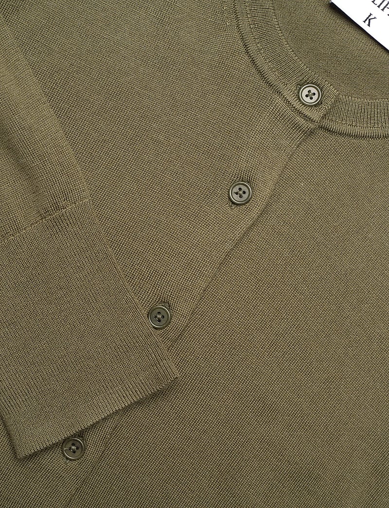 Filippa K - Merino Short Cardigan - koftor - laurel green - 2