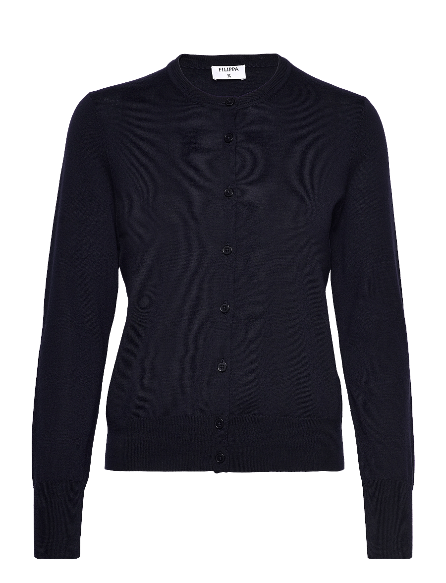Filippa K - Merino Short Cardigan - kardiganid - navy - 0
