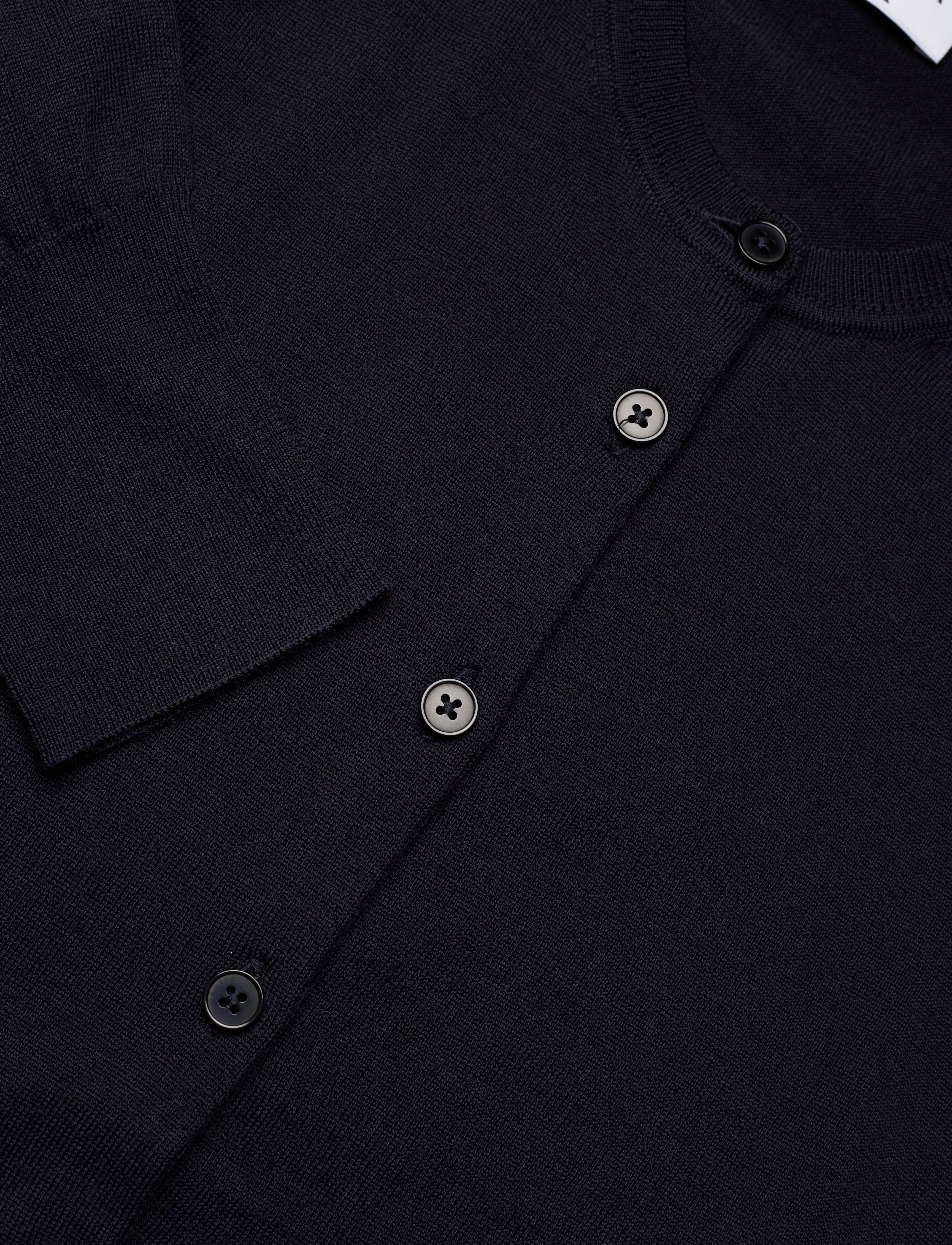 Filippa K - Merino Short Cardigan - kardiganid - navy - 2