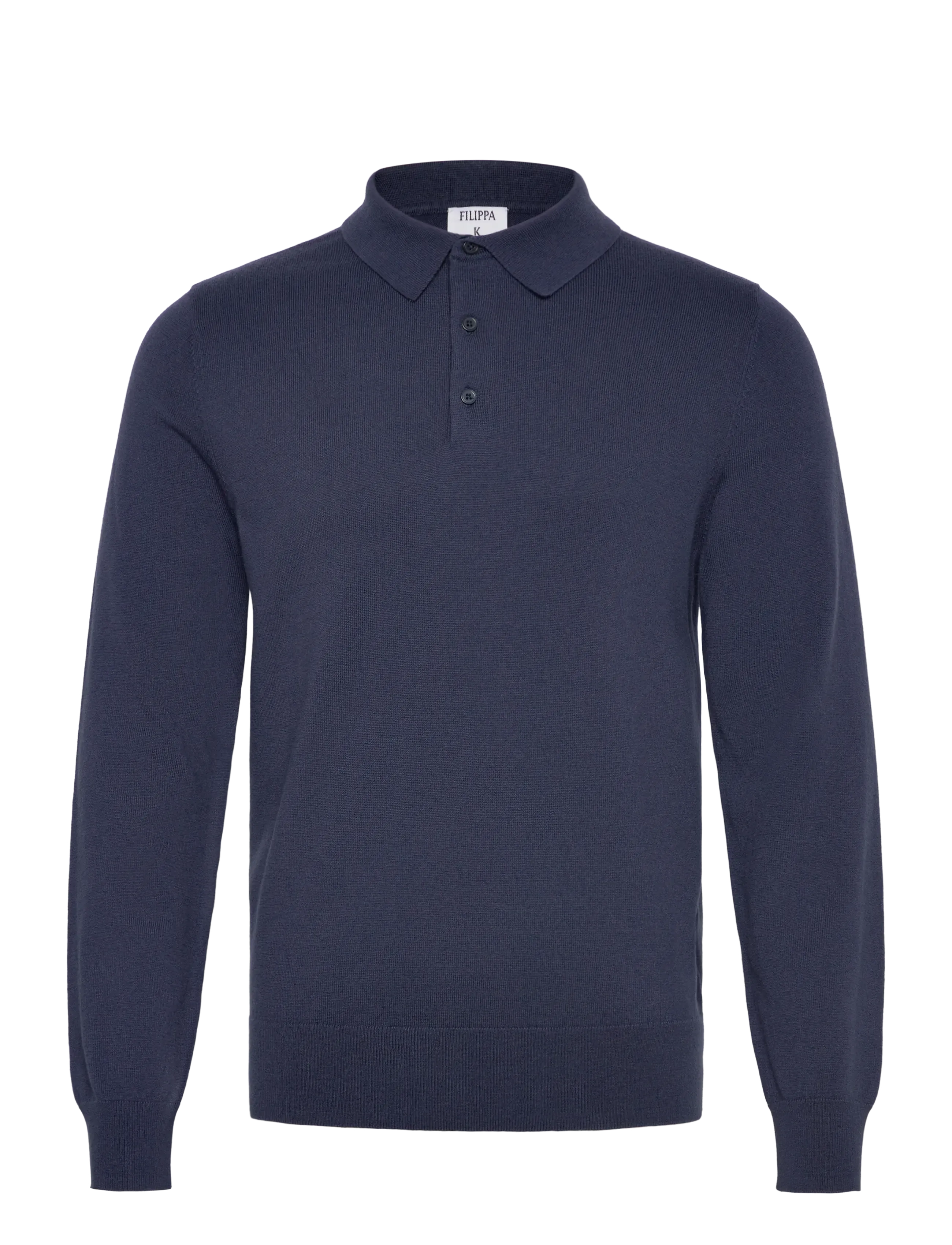 Filippa K Knitted Polo Shirt - Filippa K - DUSK BLUE / navy