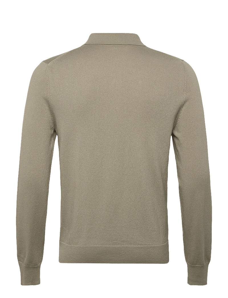 Filippa K - Knitted Polo Shirt - stickade pikéer - light green - 1