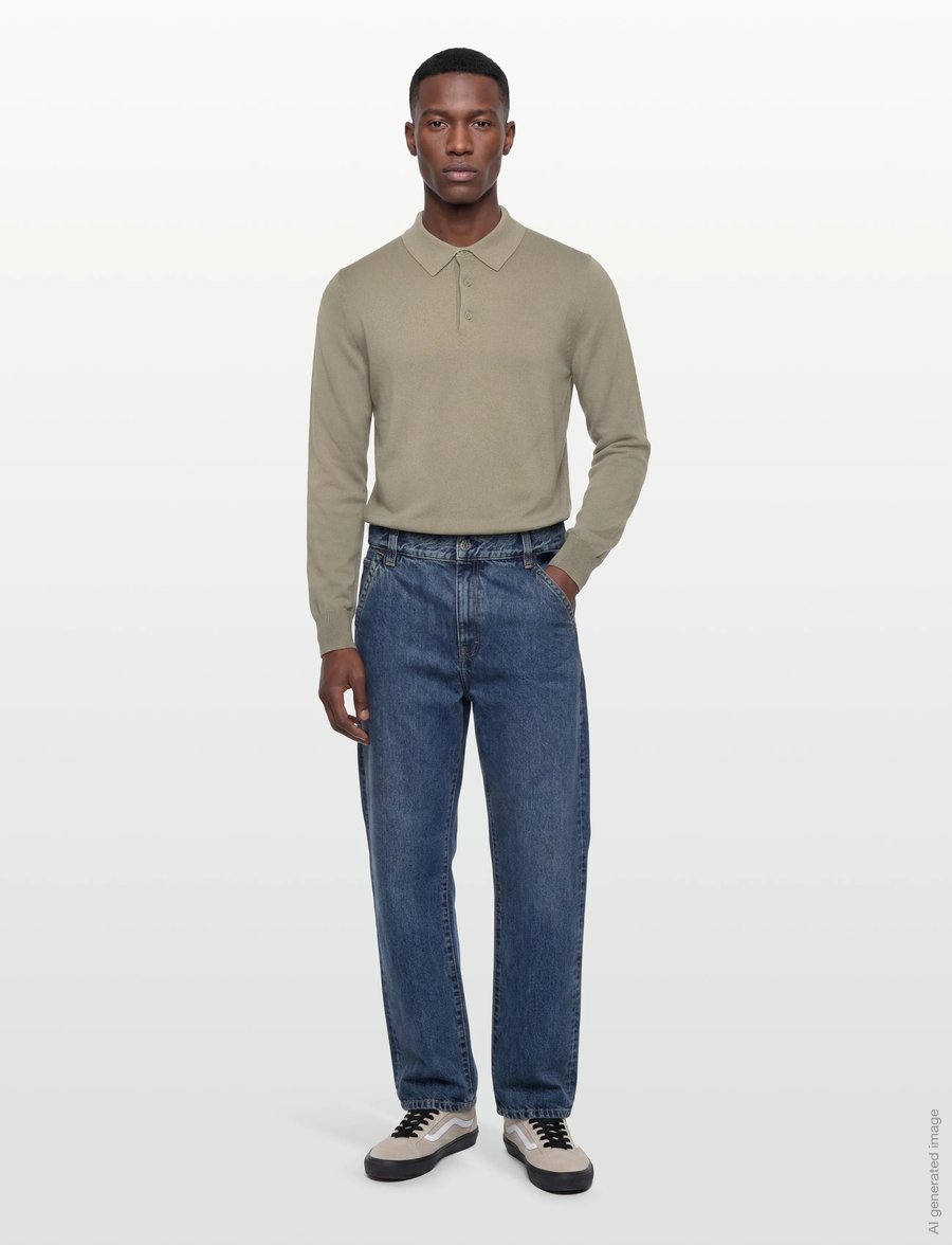 Filippa K - Knitted Polo Shirt - pikkade varrukatega kootud polosärgid - light green - 0