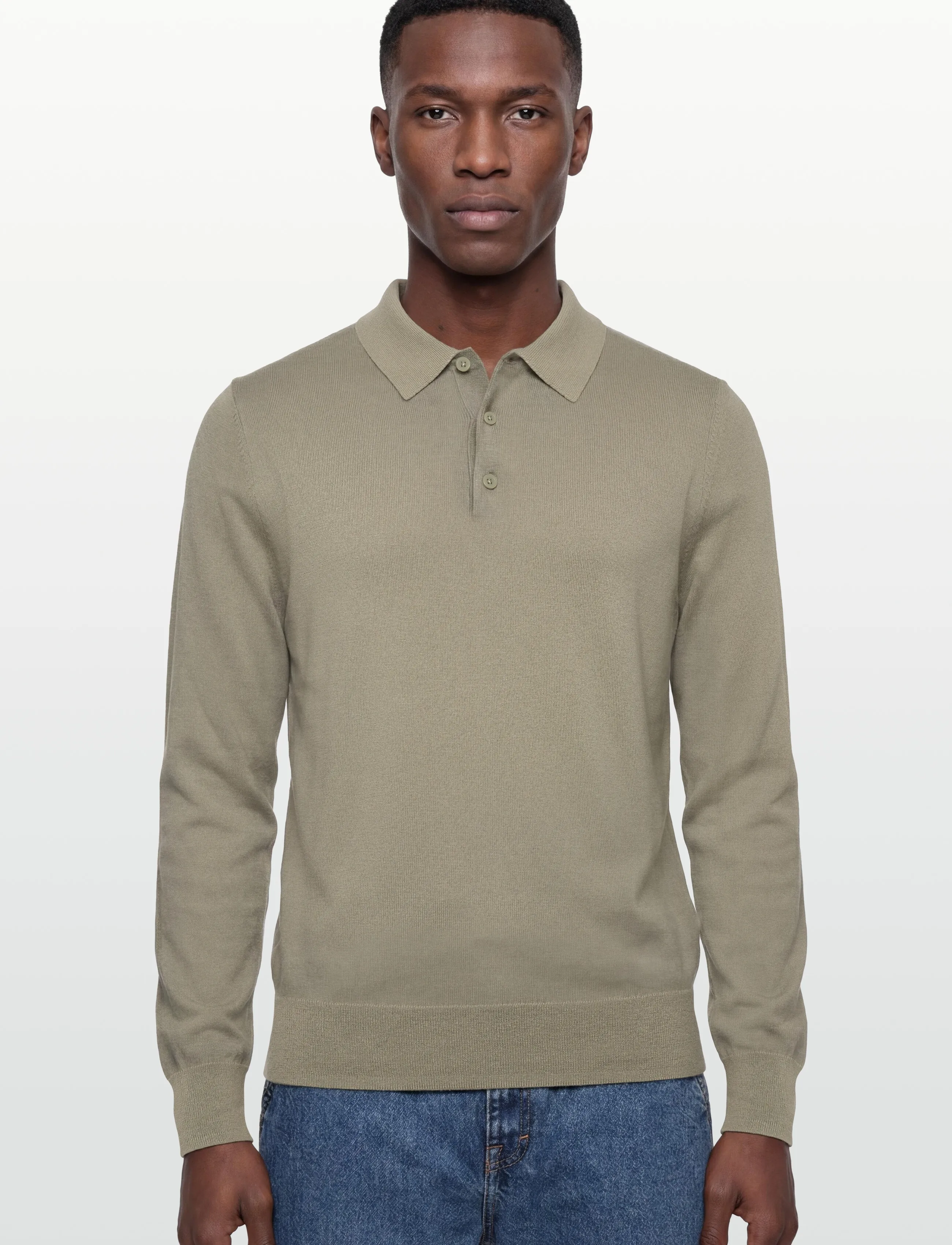 Filippa K - Knitted Polo Shirt - pikkade varrukatega kootud polosärgid - light green - 3
