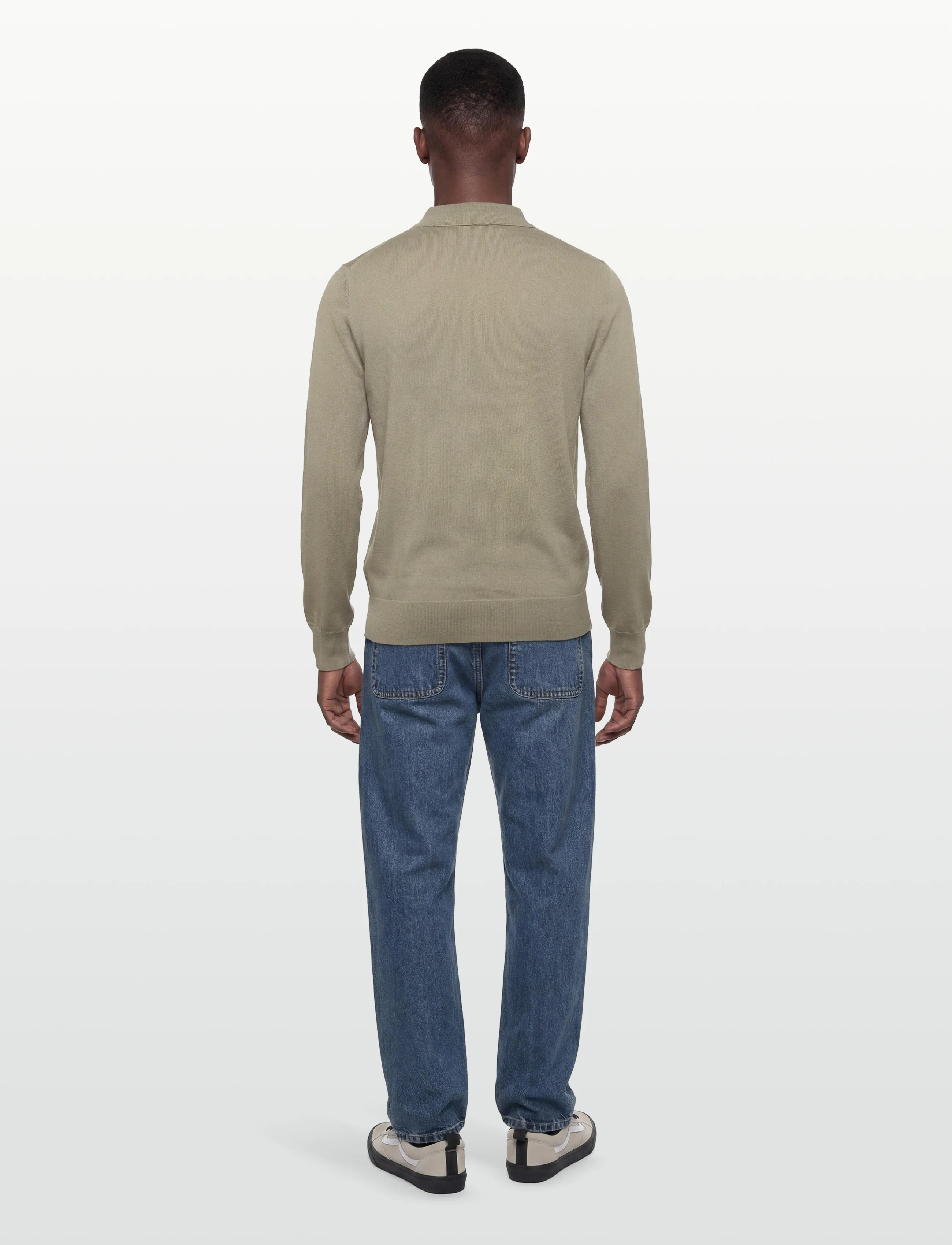 Filippa K - Knitted Polo Shirt - pikkade varrukatega kootud polosärgid - light green - 4