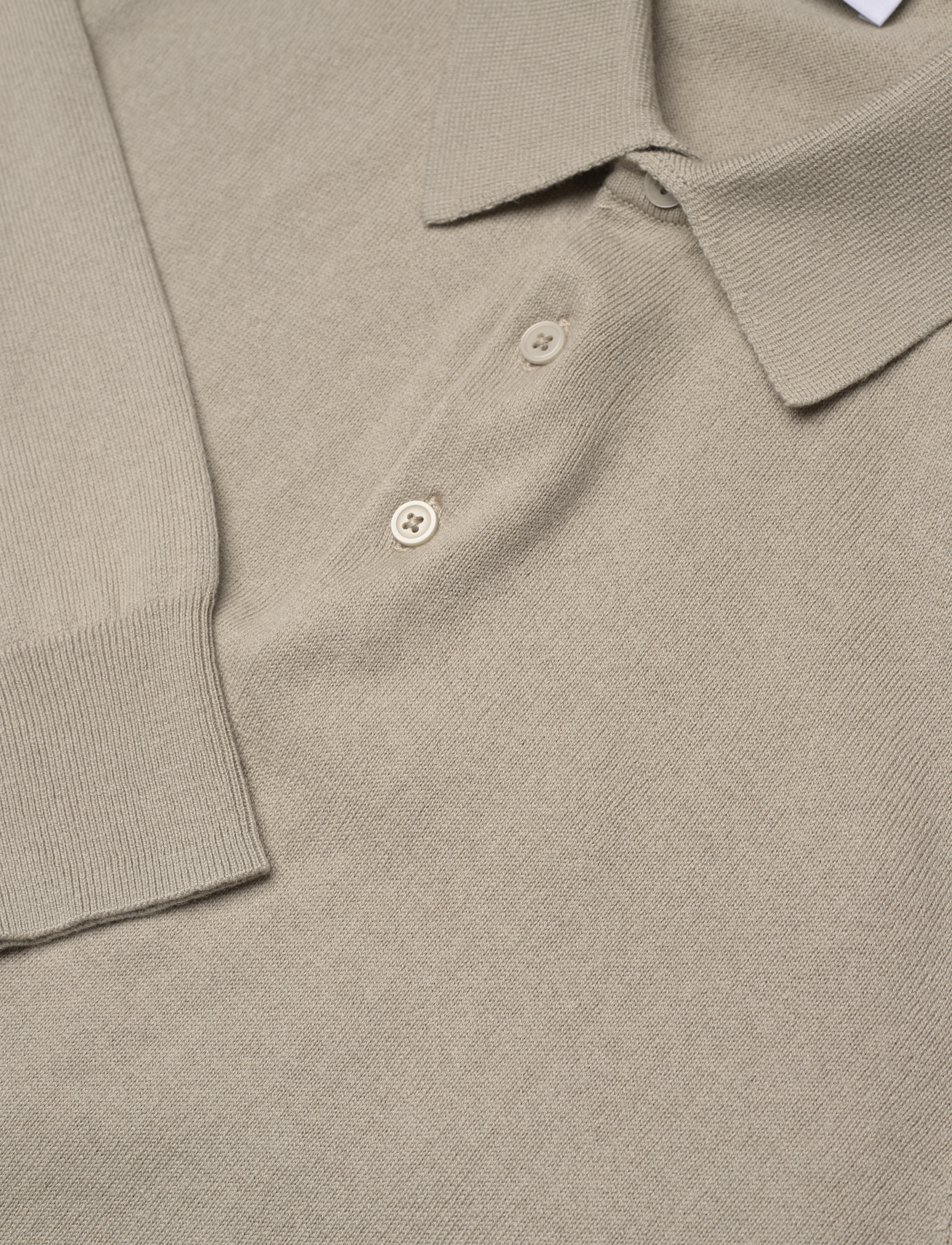Filippa K - Knitted Polo Shirt - polostrik - light sage - 2