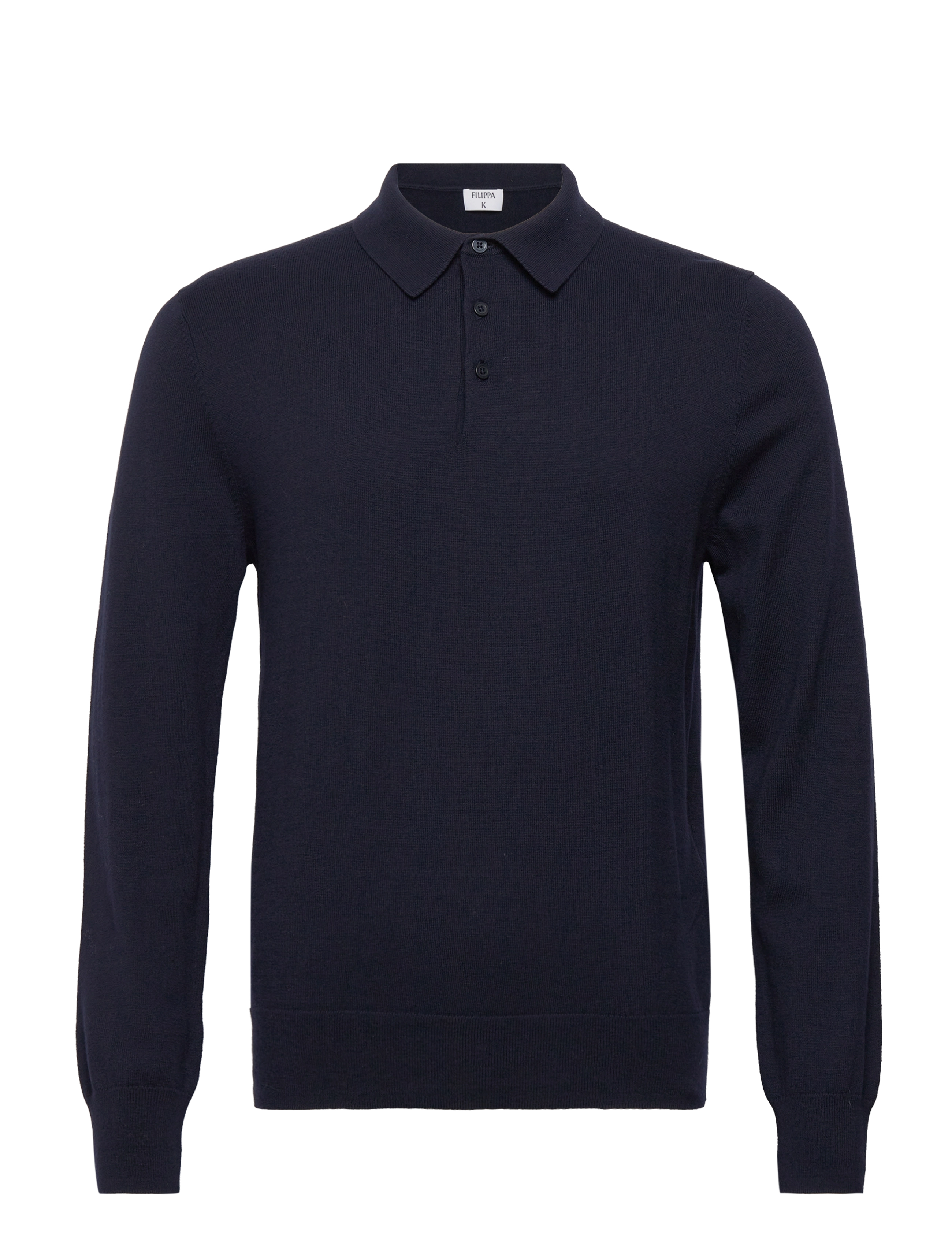 Filippa K Knitted Polo Shirt - Strickmode - NAVY / navy