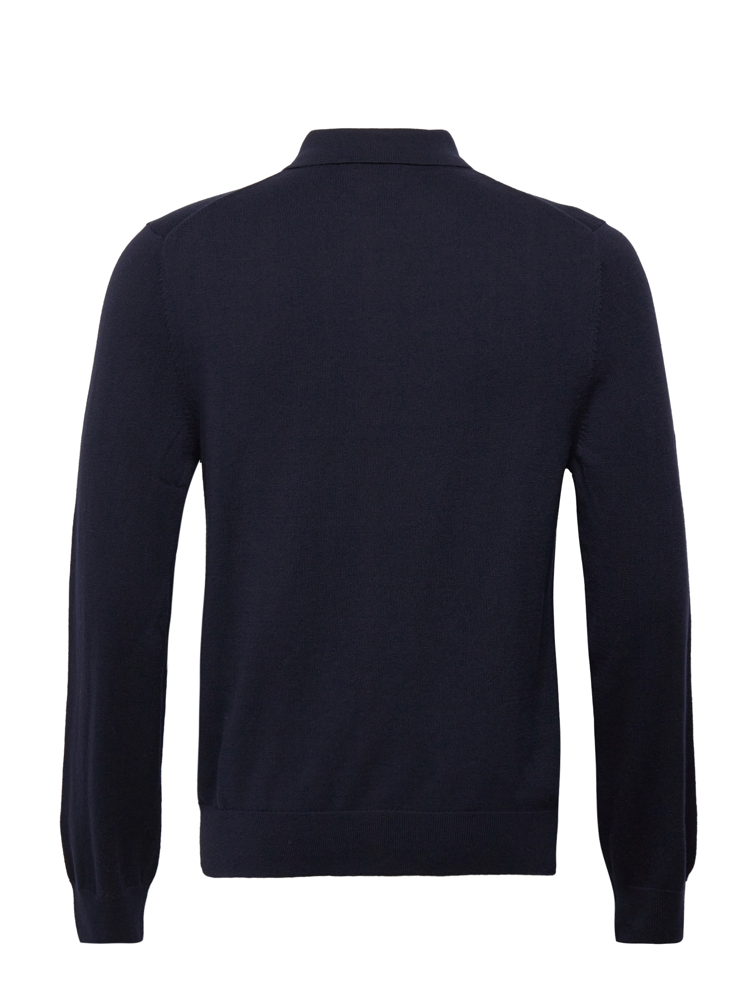 Filippa K - Knitted Polo Shirt - geweven polo's met lange mouwen - navy - 1