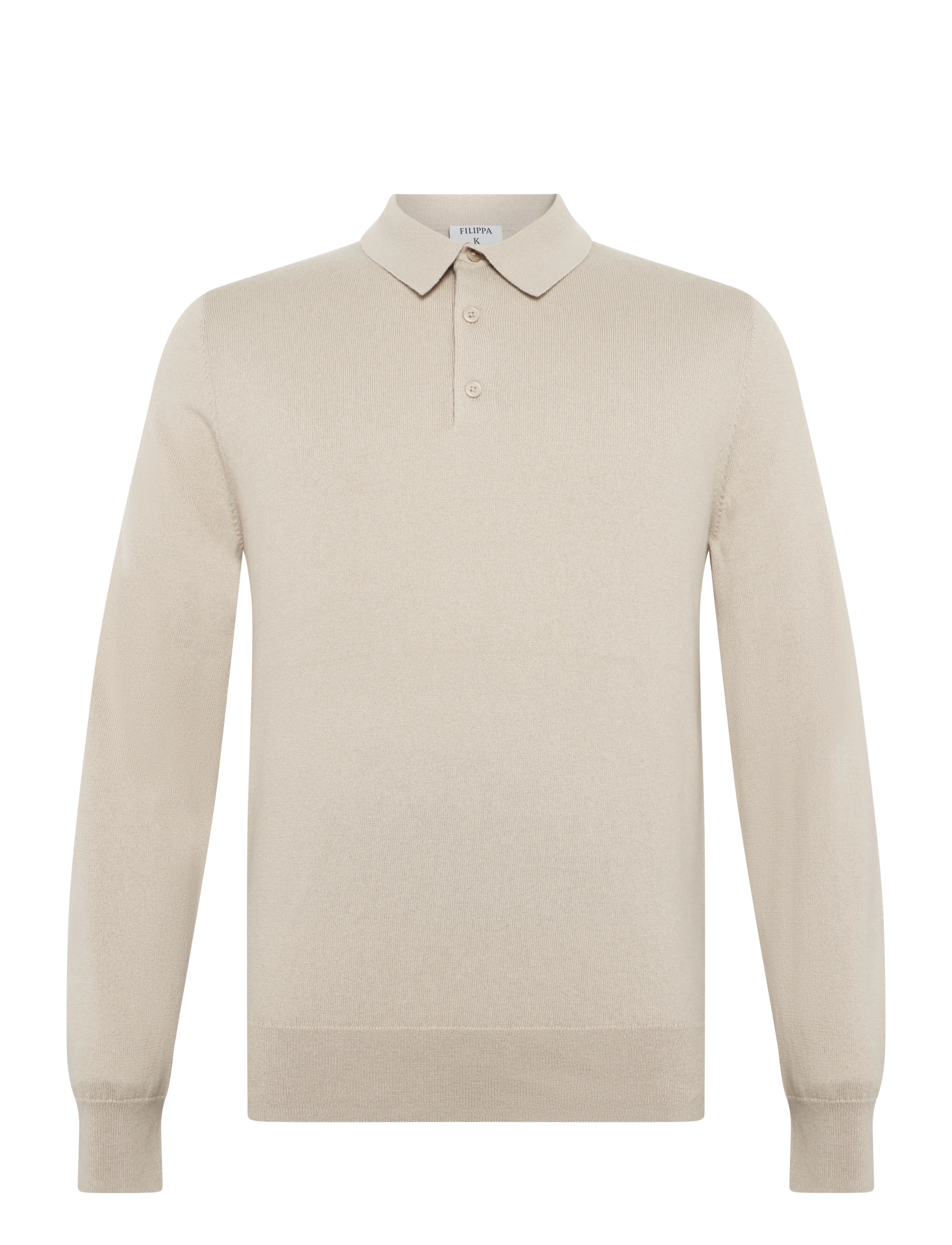 Filippa K Knitted Polo Shirt - Uus - PEARL BEIGE / beige
