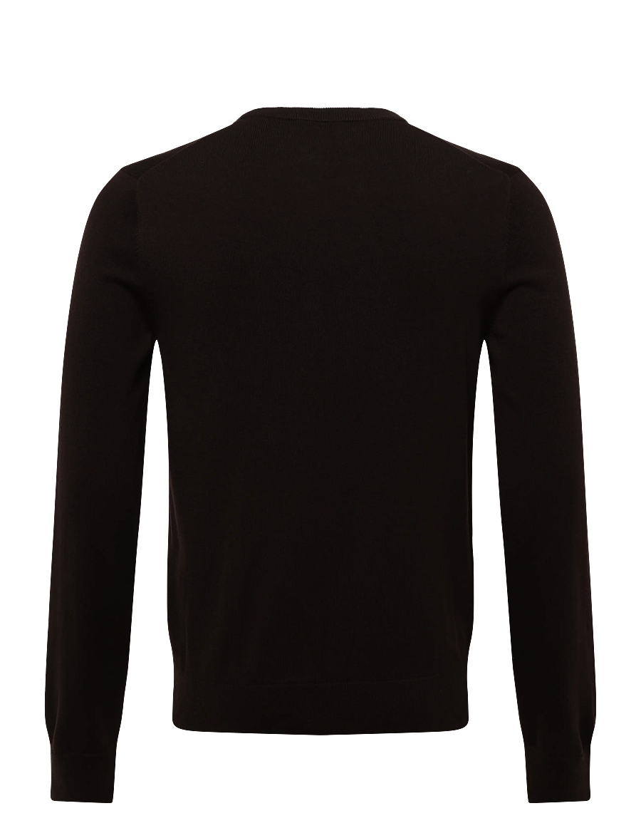 Filippa K - Cotton Merino Sweater - rundhalsad - dark chocolate - 1