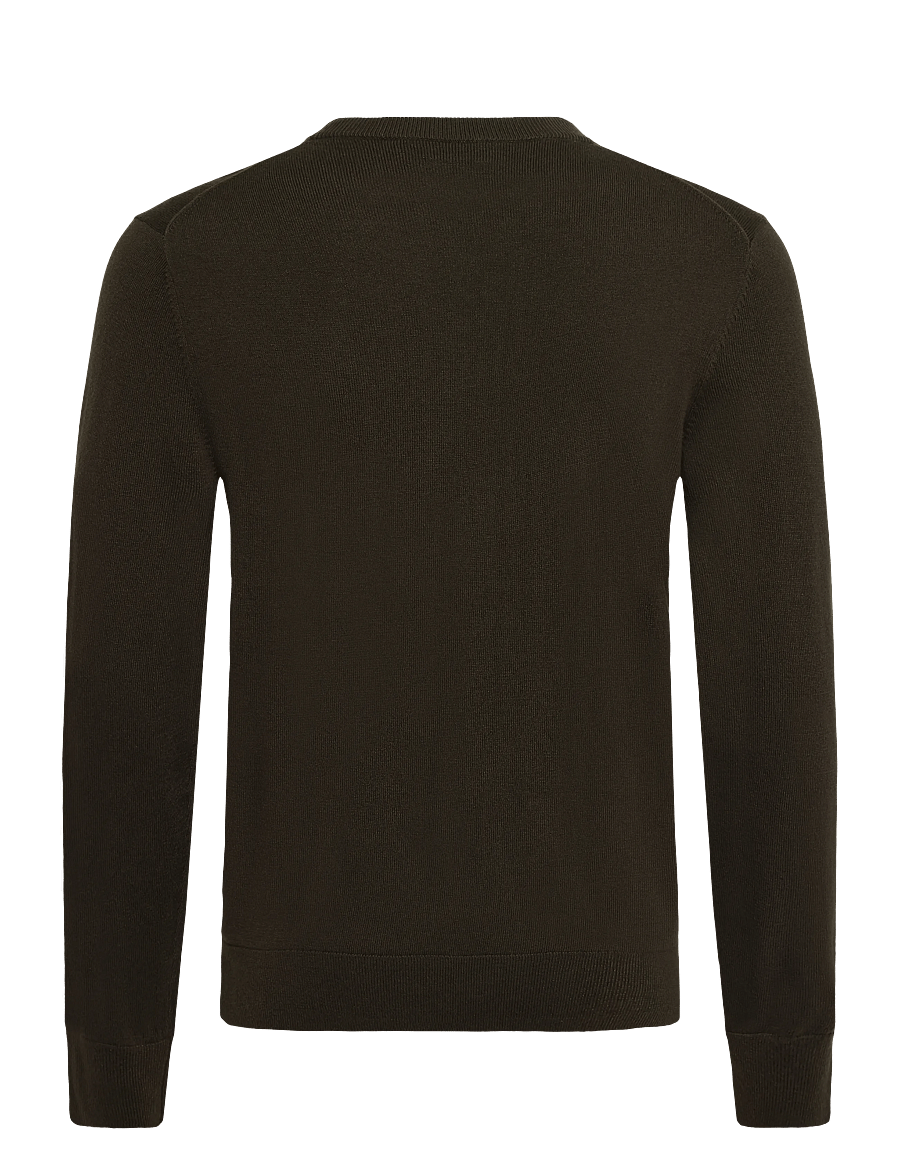 Filippa K - Cotton Merino Sweater - Ümmarguse kaelusega kudumid - dark moss green - 0