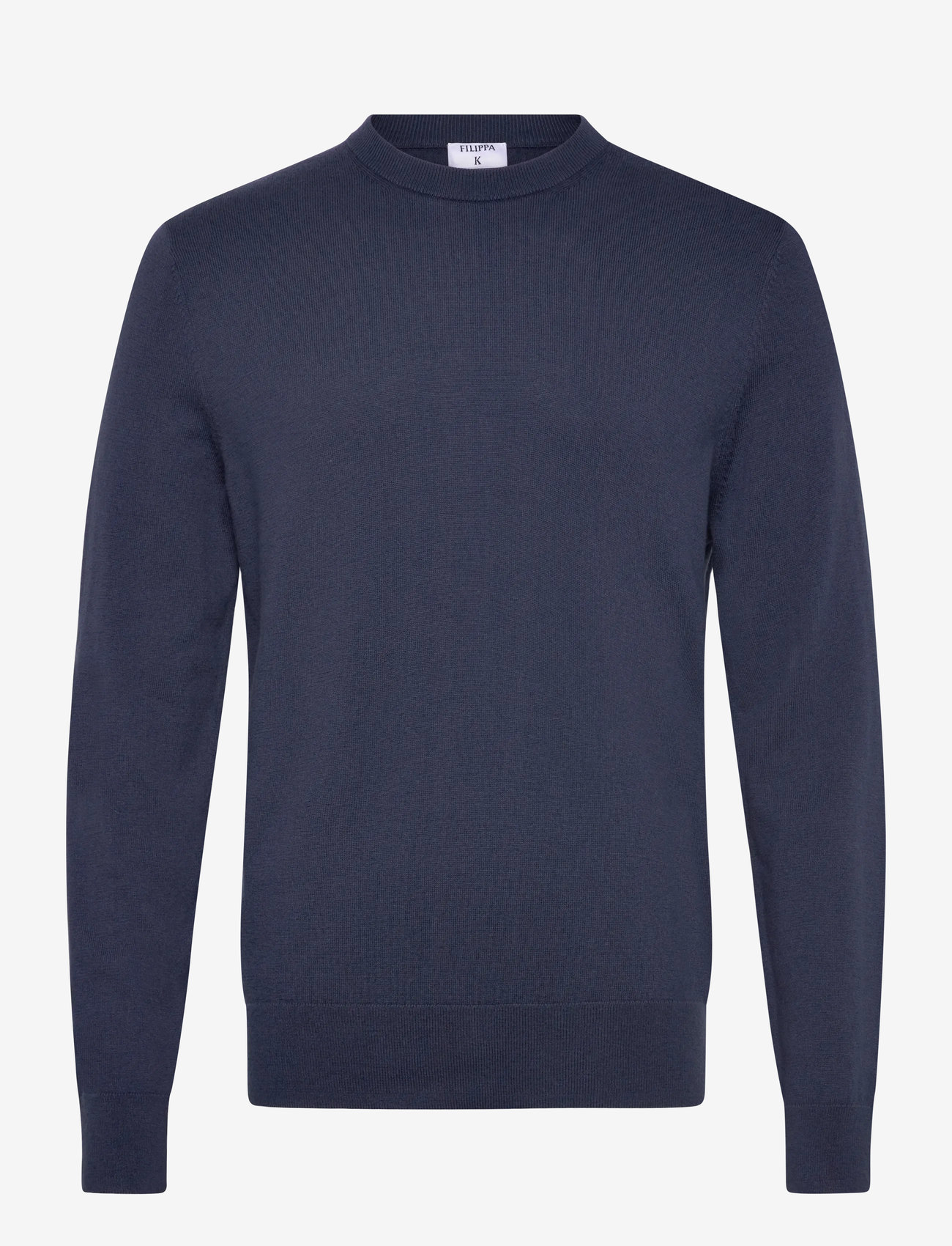 Filippa K - Cotton Merino Sweater - Ümmarguse kaelusega kudumid - dusk blue - 0
