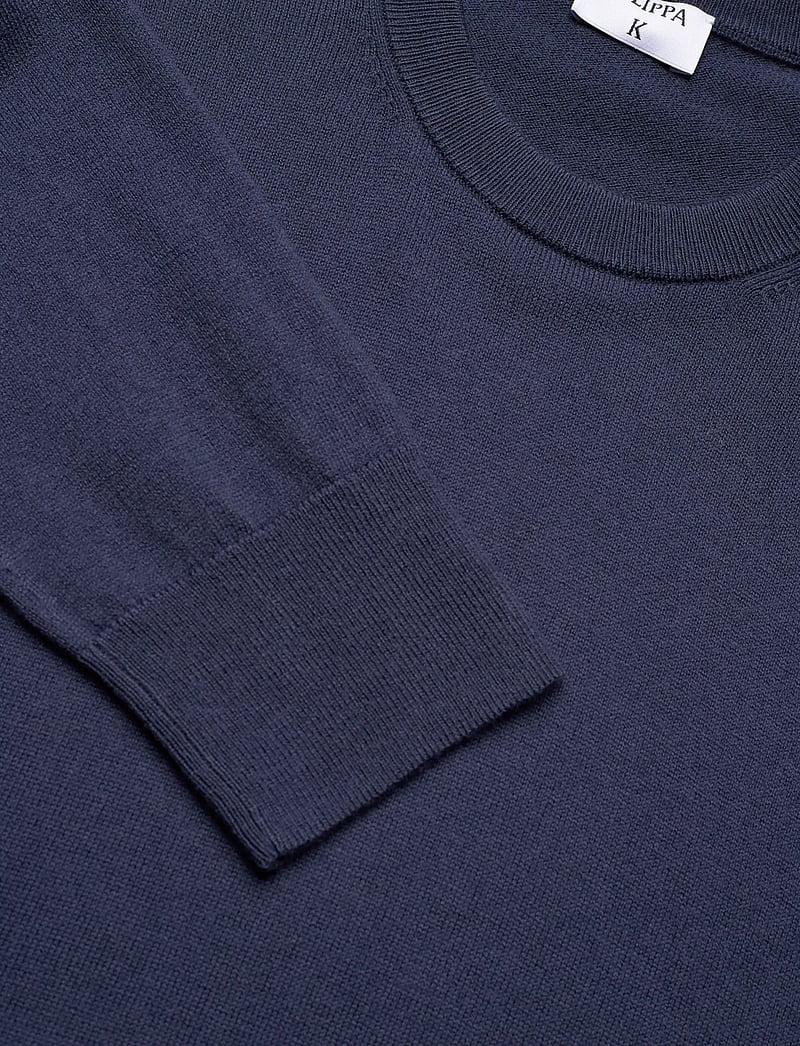 Filippa K - Cotton Merino Sweater - Ümmarguse kaelusega kudumid - dusk blue - 2