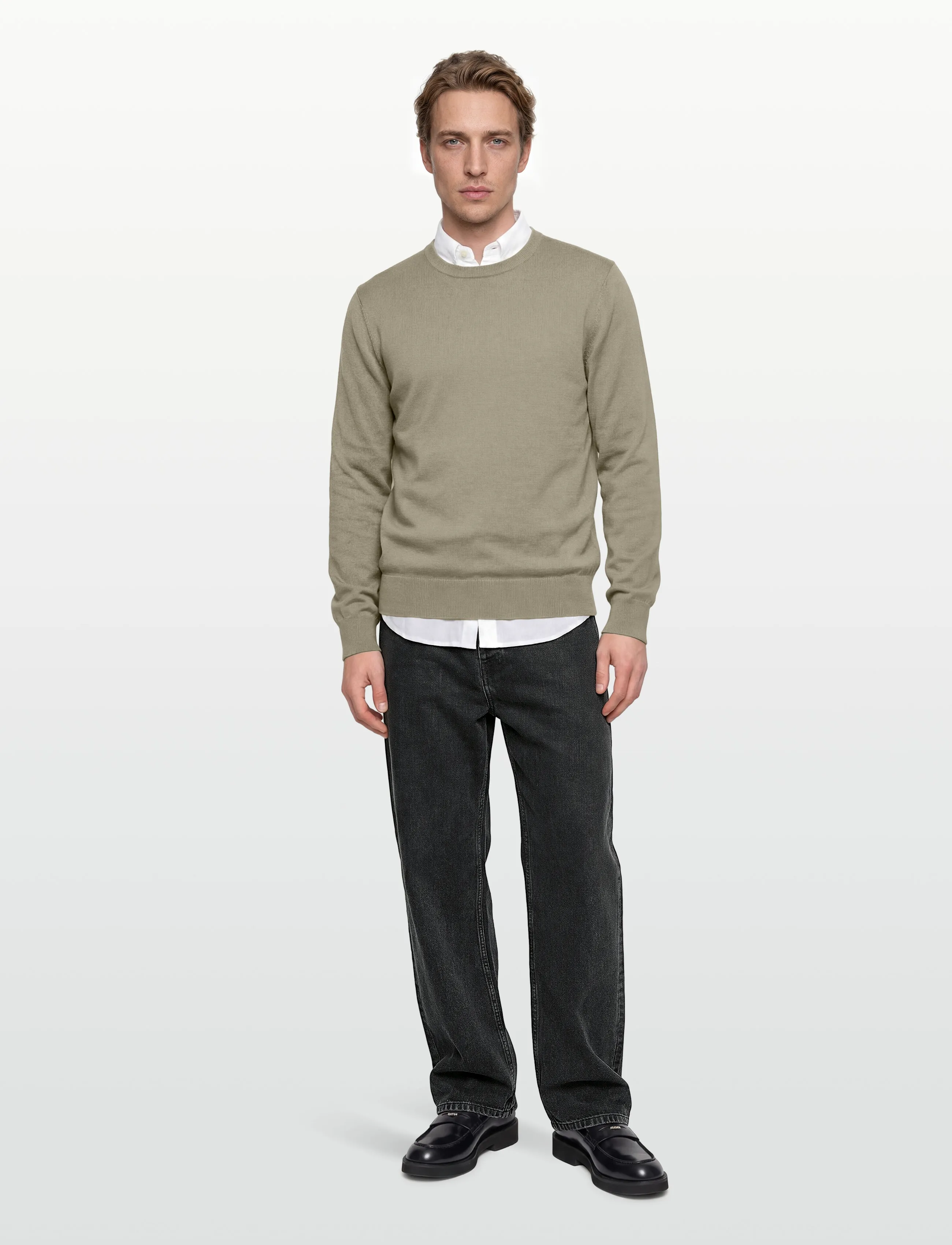 Filippa K - Cotton Merino Sweater - rundhals - light green - 0