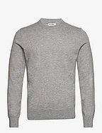 Cotton Merino Sweater - LIGHT GREY