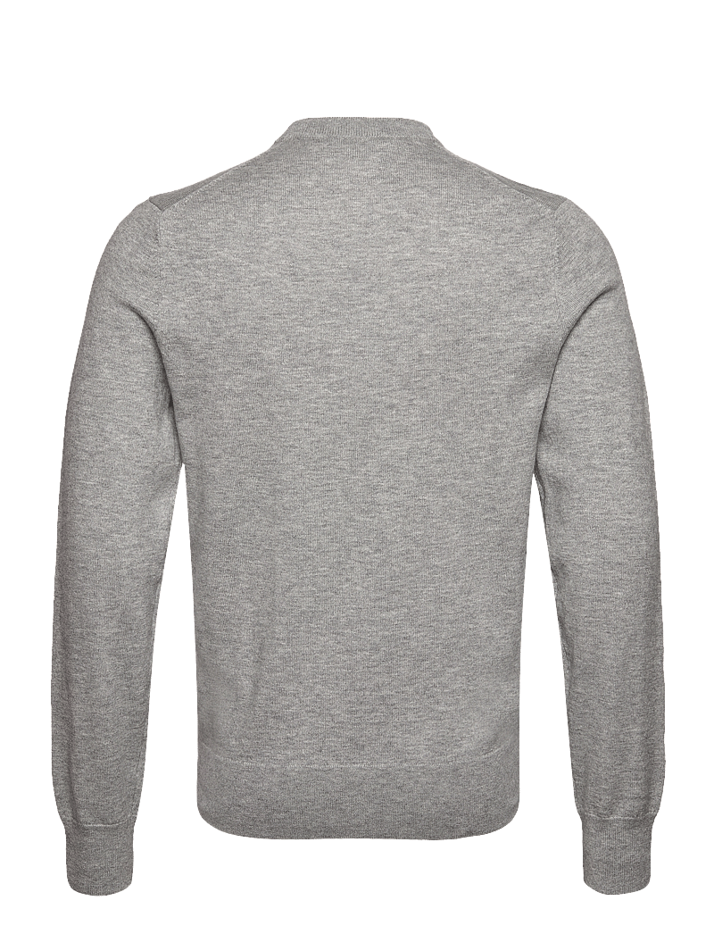 Filippa K - Cotton Merino Sweater - rund hals - light grey melange - 1