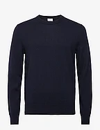 Cotton Merino Sweater - NAVY