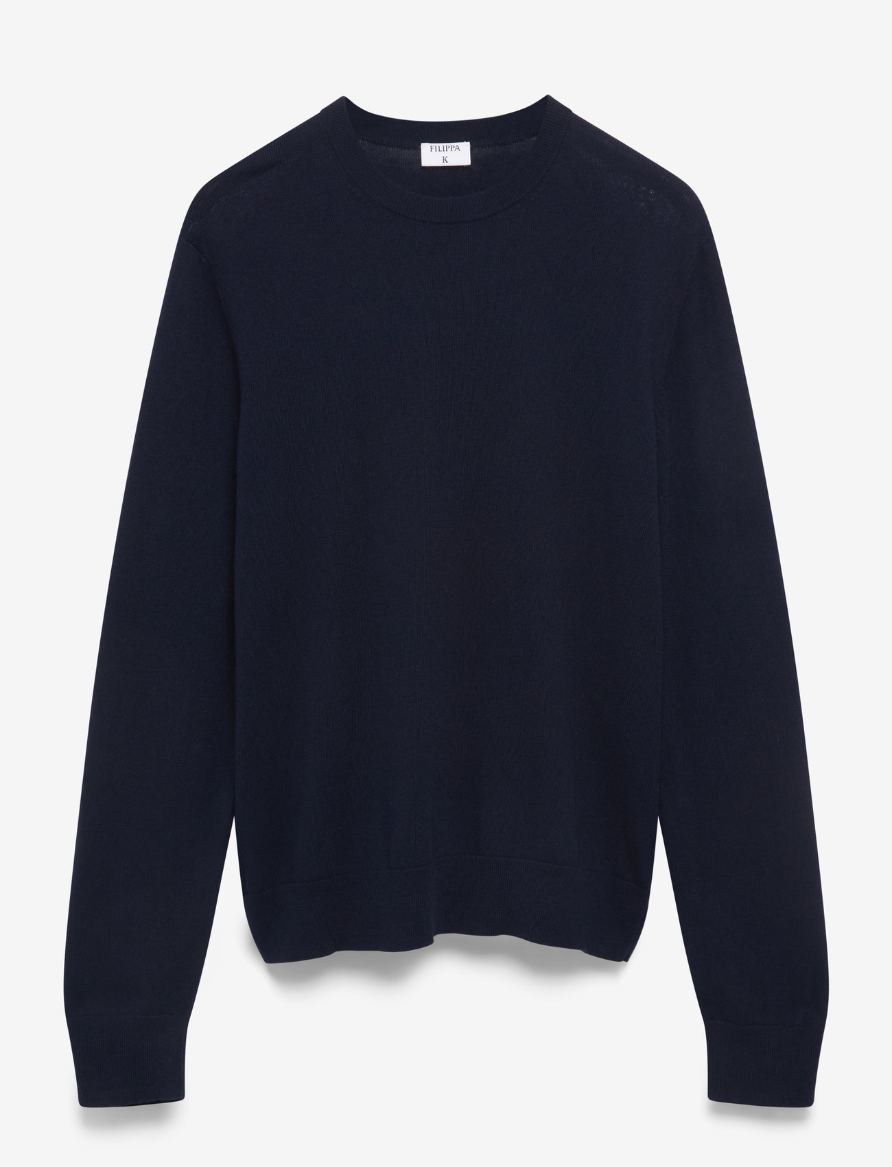 Filippa K - Cotton Merino Sweater - rundhalsad - navy - 1