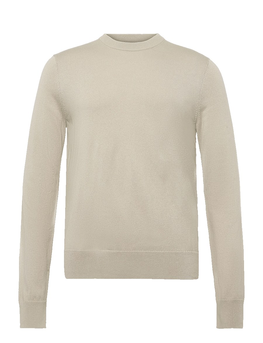 Filippa K - Cotton Merino Sweater - Ümmarguse kaelusega kudumid - pearl beige - 0