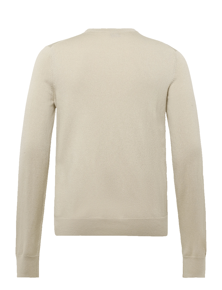 Filippa K - Cotton Merino Sweater - Ümmarguse kaelusega kudumid - pearl beige - 1